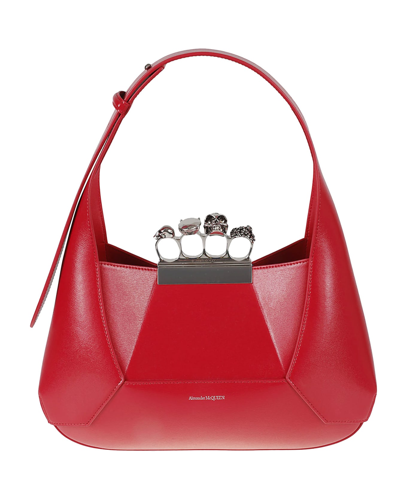 Alexander McQueen The Jeweled Hobo Bag - Welsh Red トートバッグ