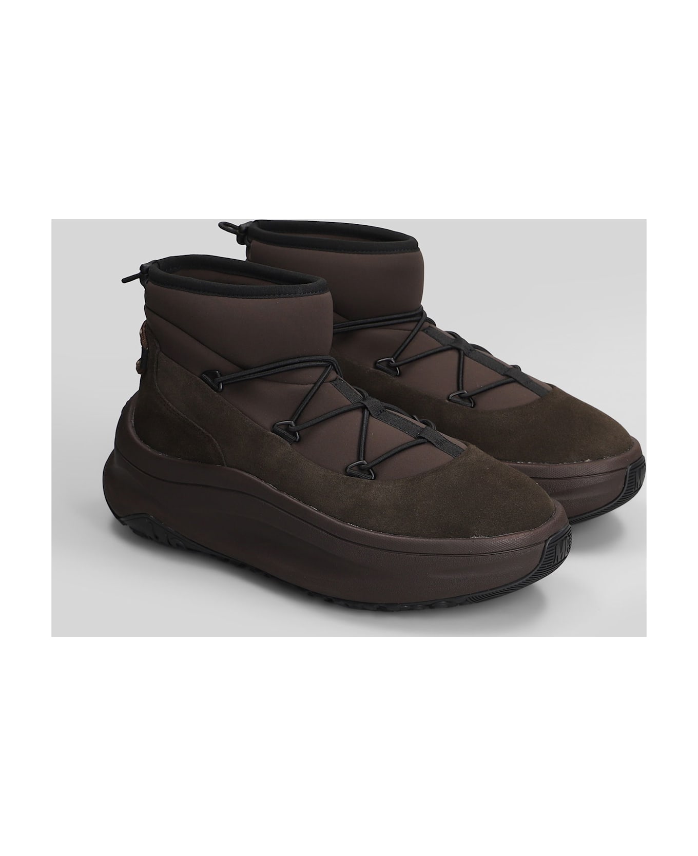 Moon Boot Mb Moon247 Slip On Sneakers In Brown Polyester - brown