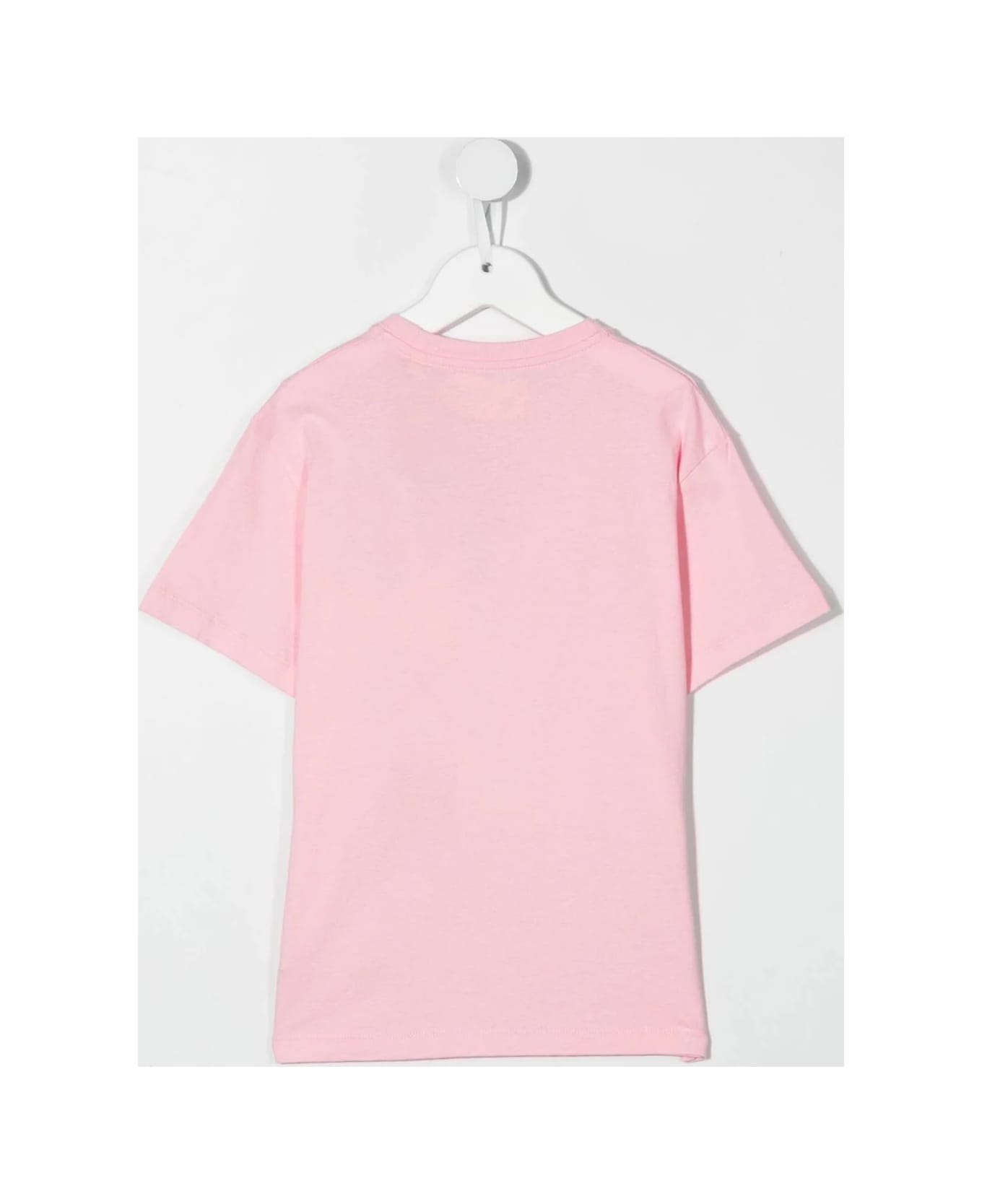 Off-White Kids Pink T-shirt With "off" Stamp - Pink/black