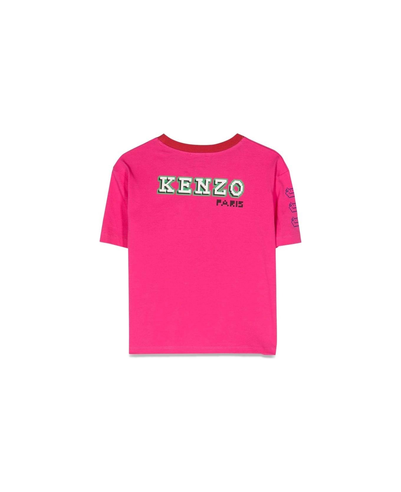 Kenzo Kids Mc T-shirt - FUCHSIA