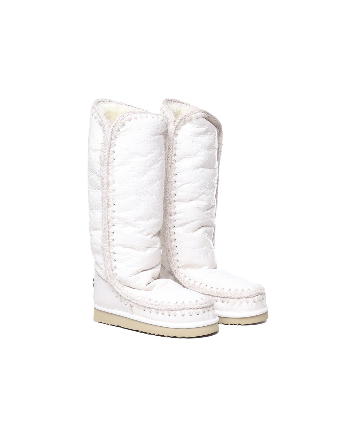 Mou Eskimo 40 Boots In Sheepskin - White ブーツ