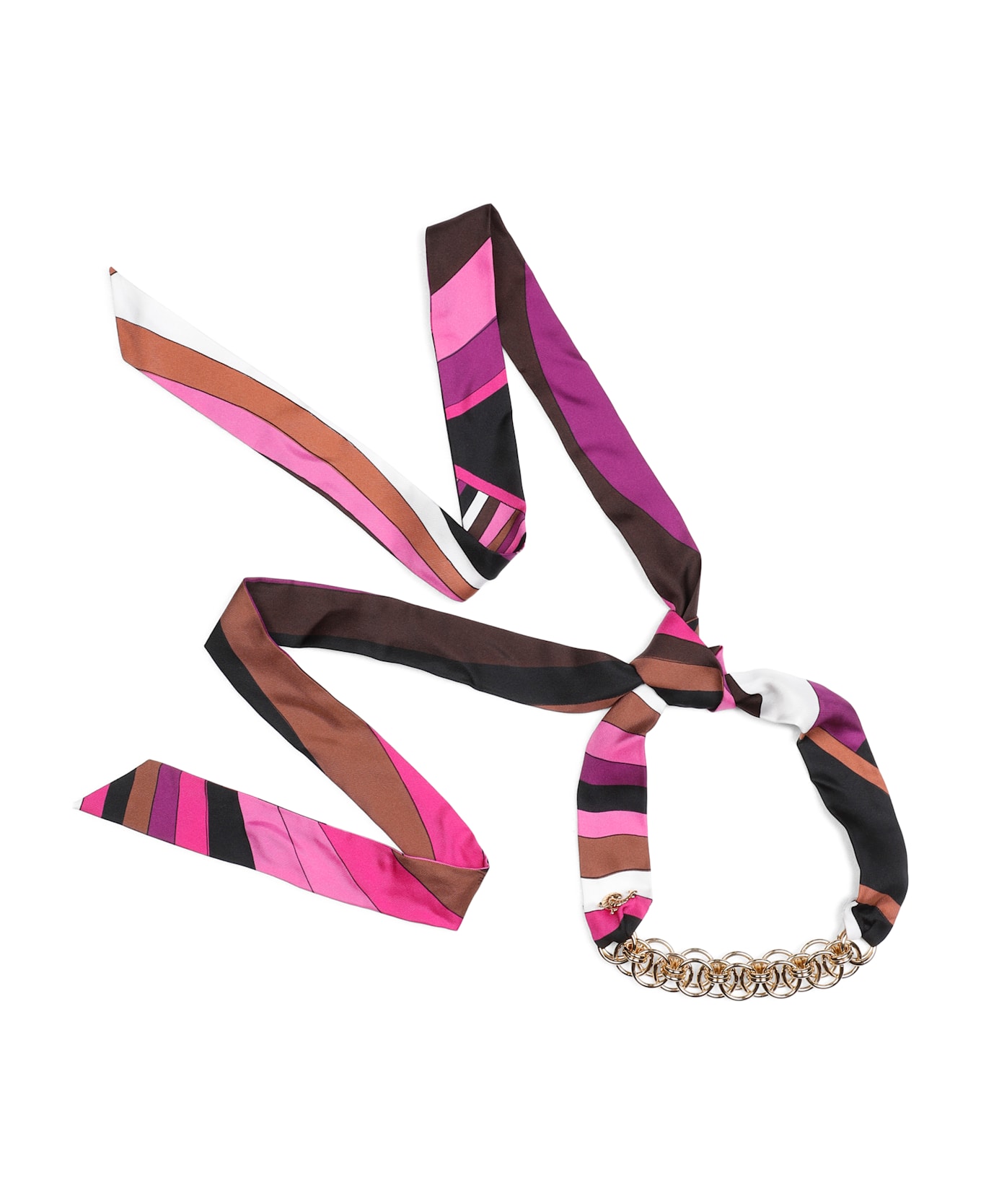 Pucci Chain Bandeau - Fuxia Marrone