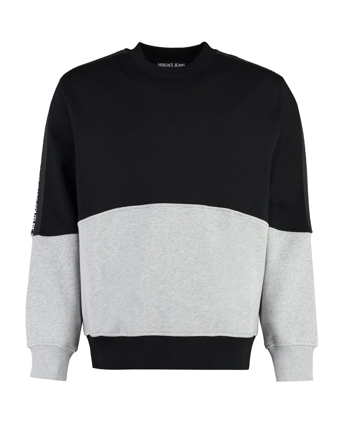 Versace Jeans Couture Cotton Crew-neck Sweatshirt - black フリース