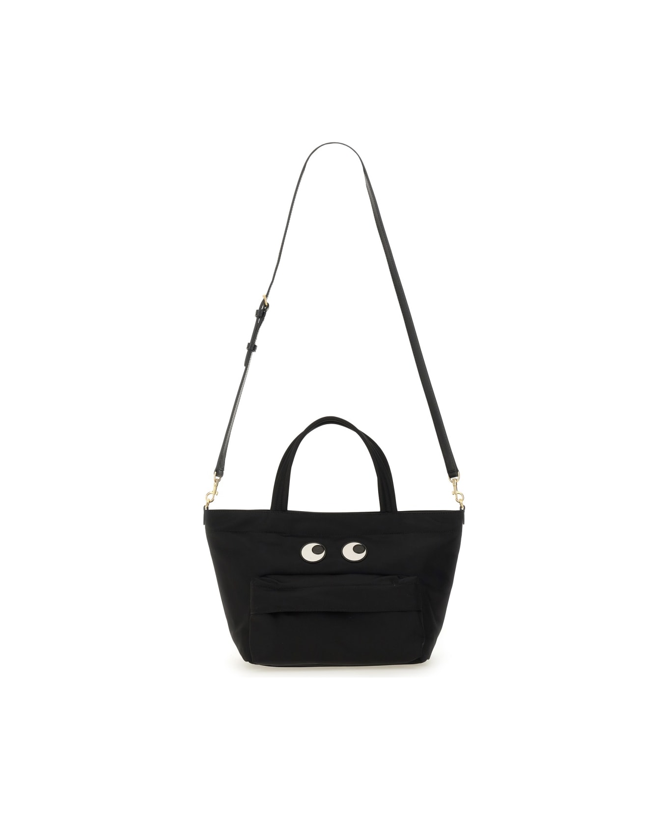Anya Hindmarch Mini "eyes" Tote Bag - BLACK
