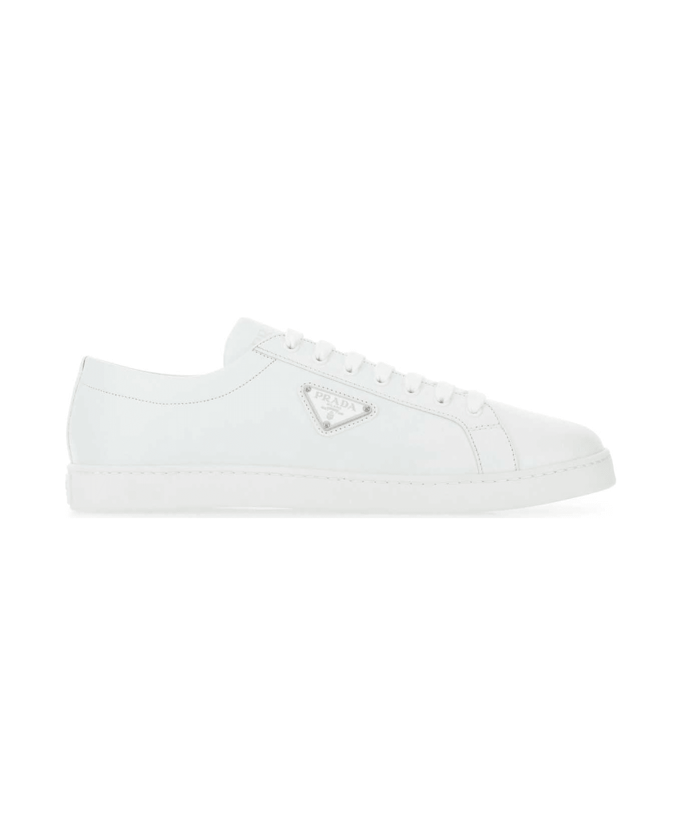Prada White Leather Sneakers - F0009