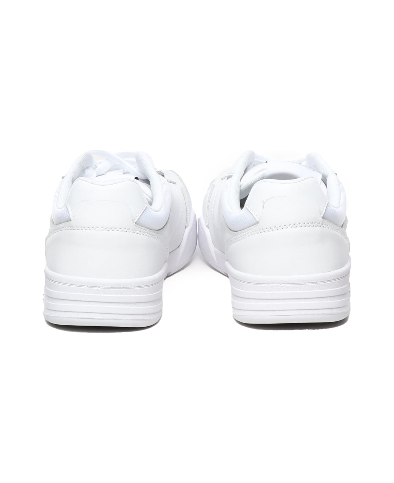 Tommy Hilfiger Leather Sneakers With Logo - White