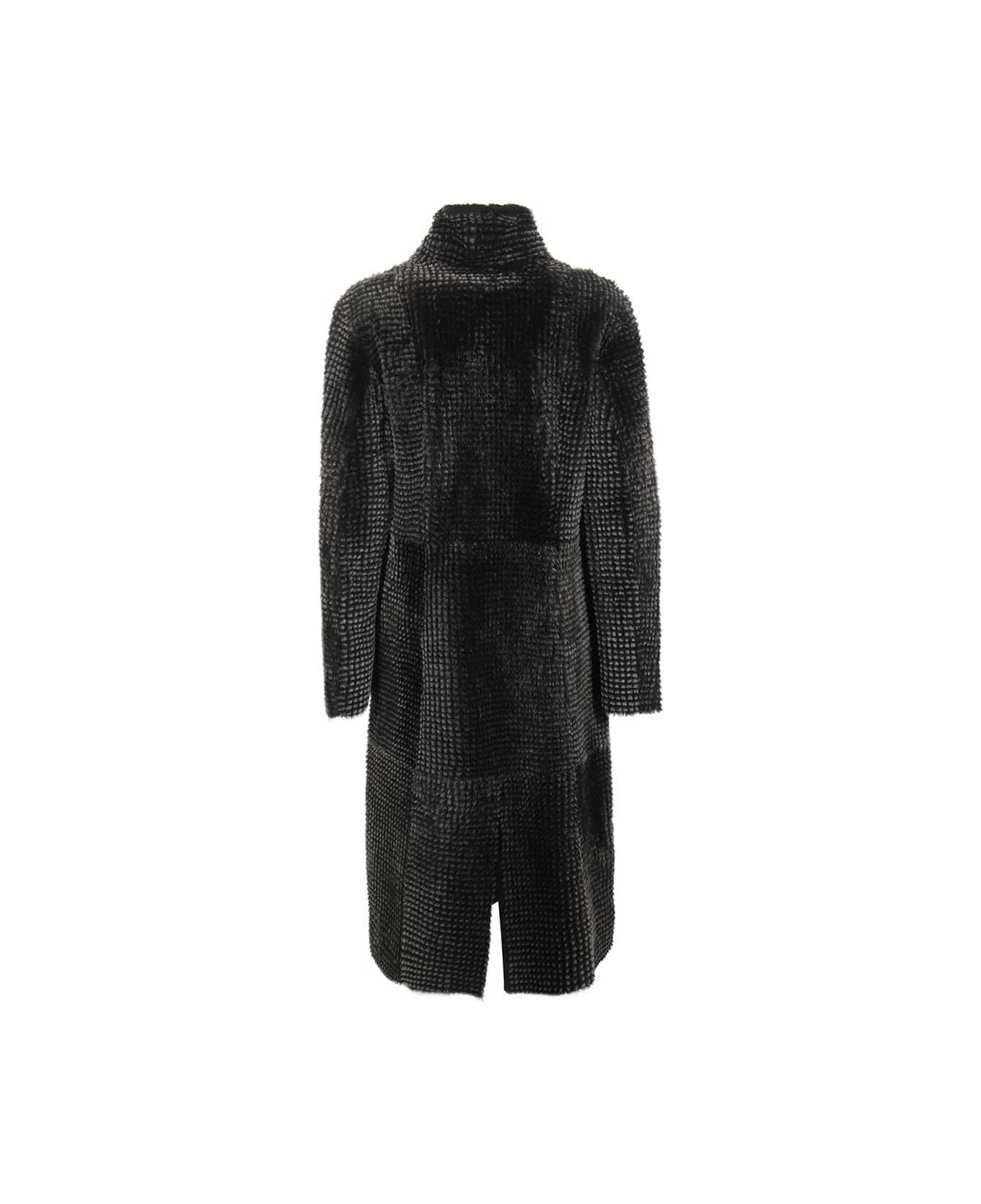Emporio Armani Fur Coat - grey