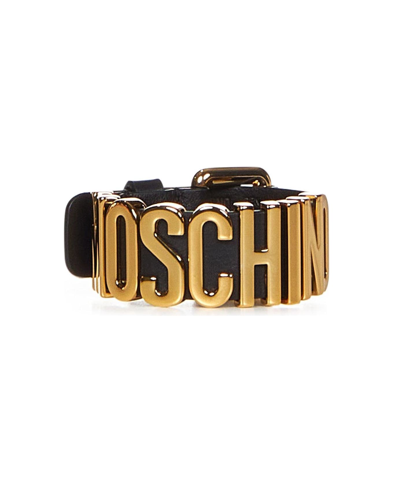 Moschino Logo-embossed Buckle Fastened Bracelet - Nero