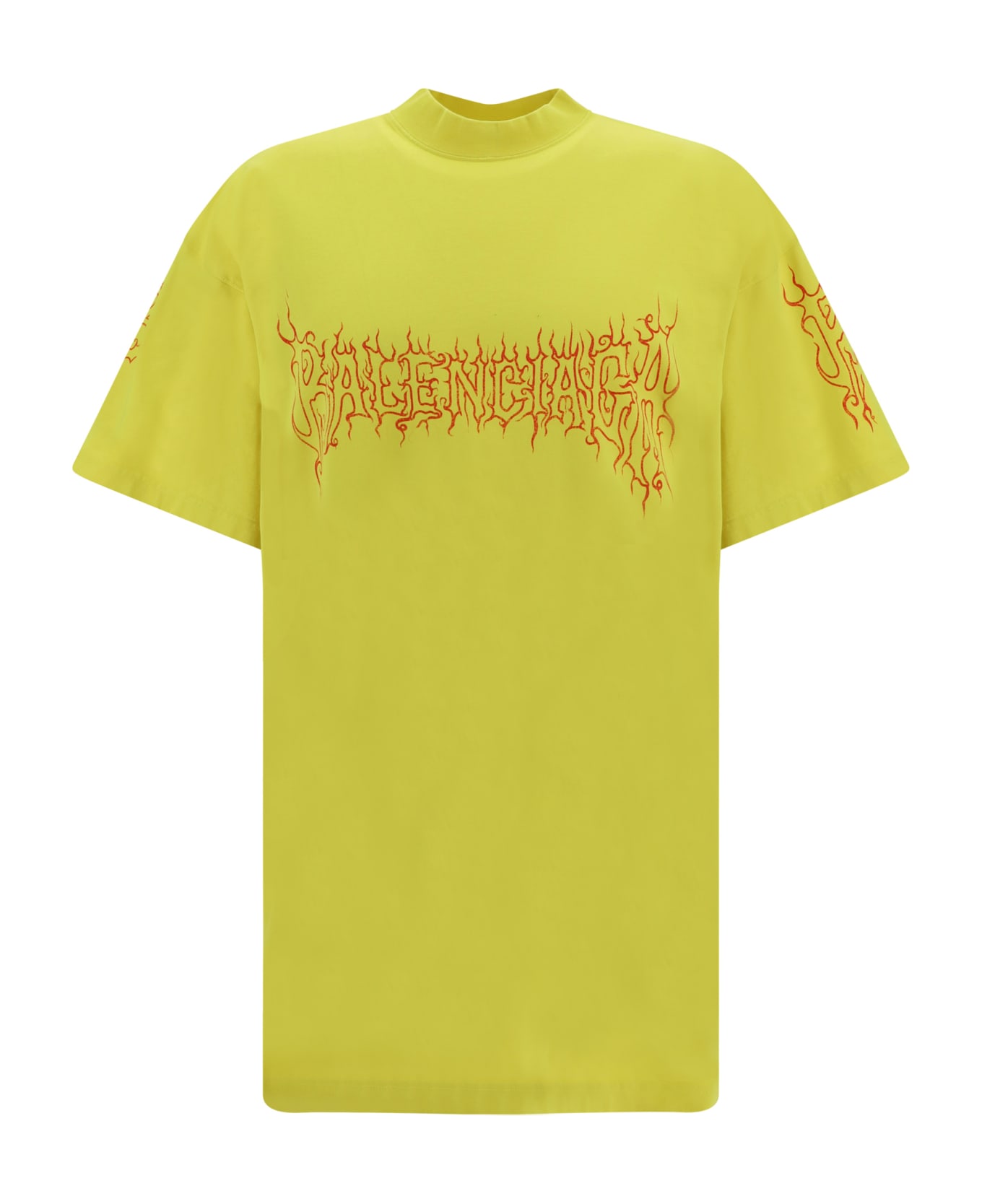 Balenciaga Cotton T-shirt - Yellow/red