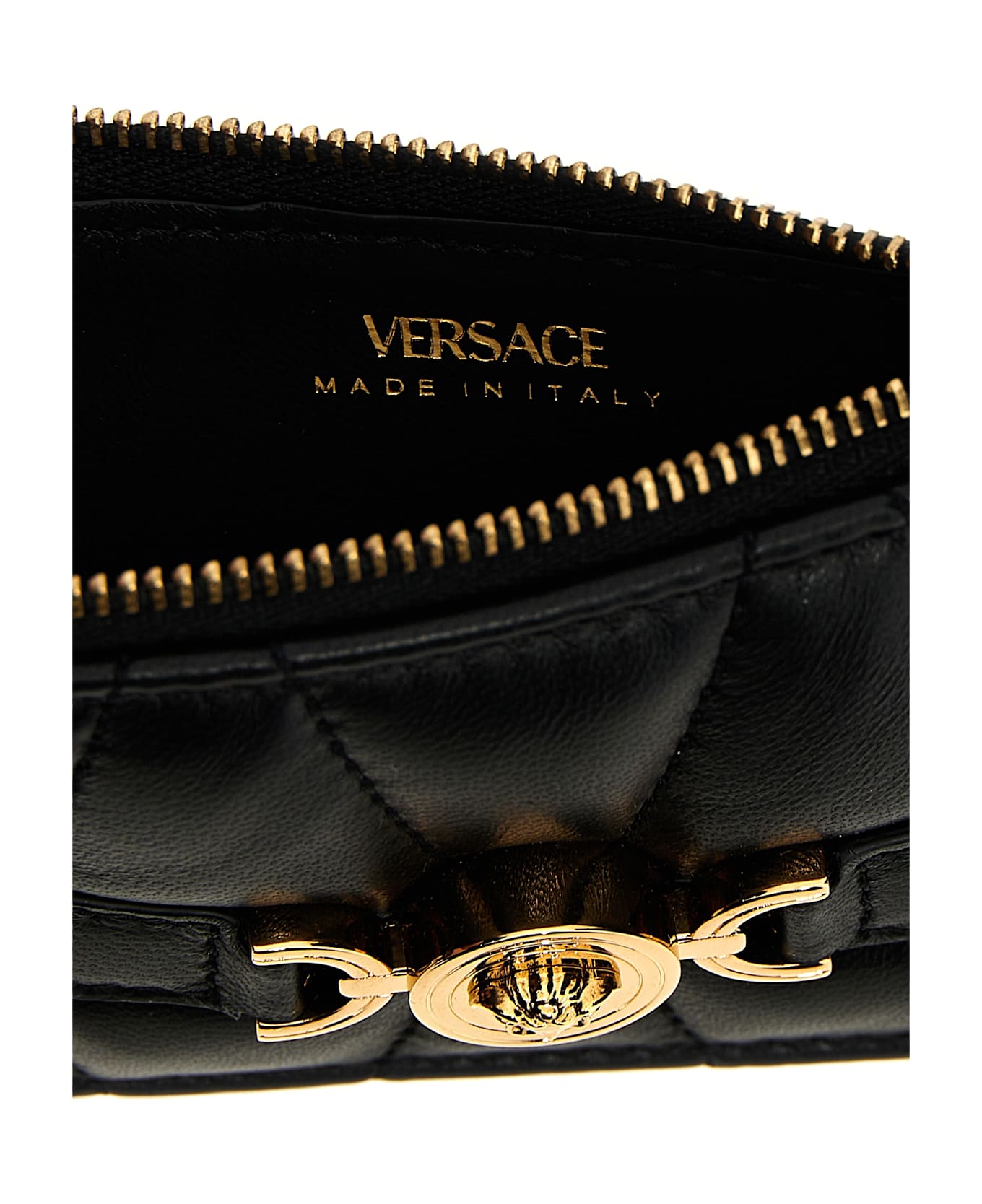 Versace 'medusa' Card Holder - Black  