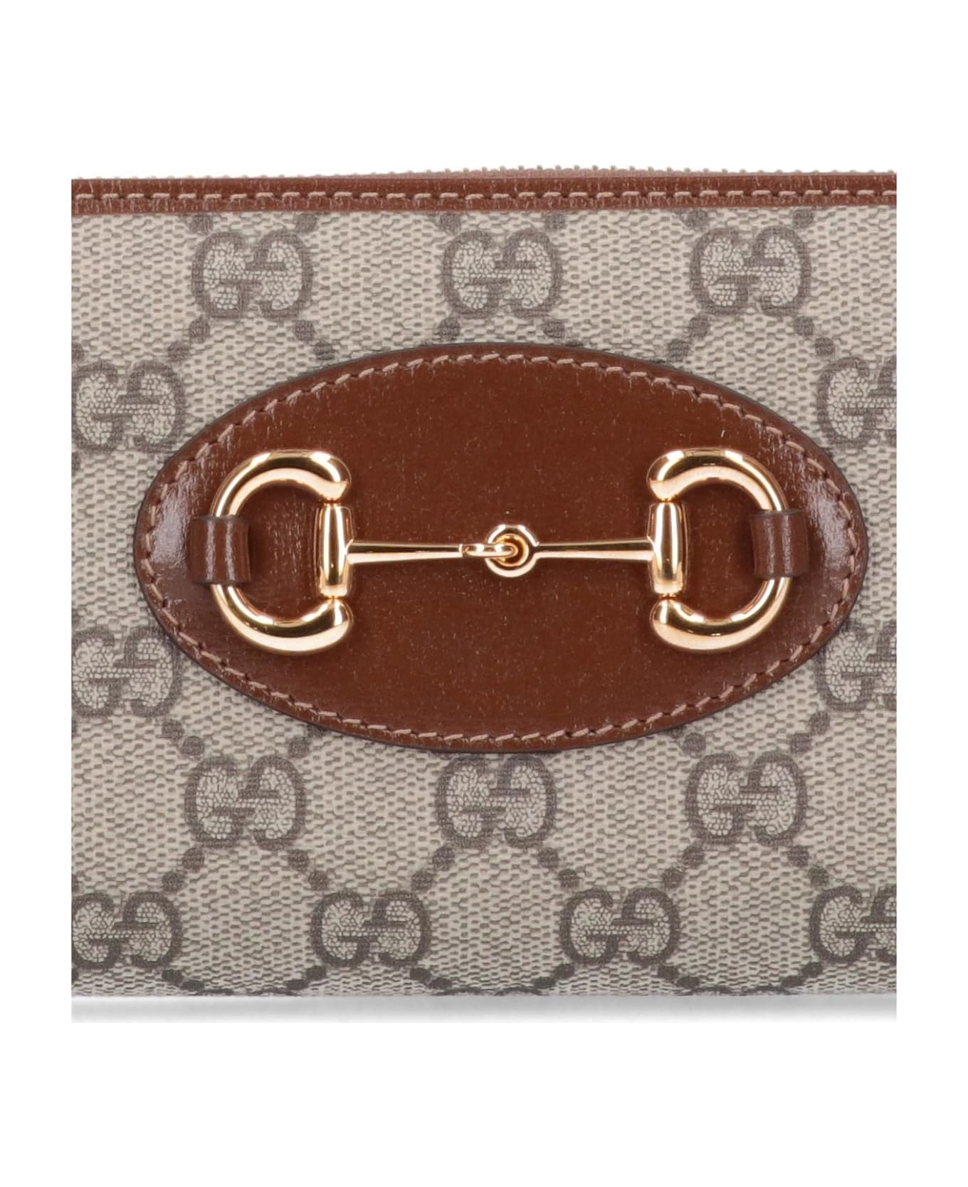 Gucci ' Horsebit 1955' Zip Wallet - Brown Sugar 財布