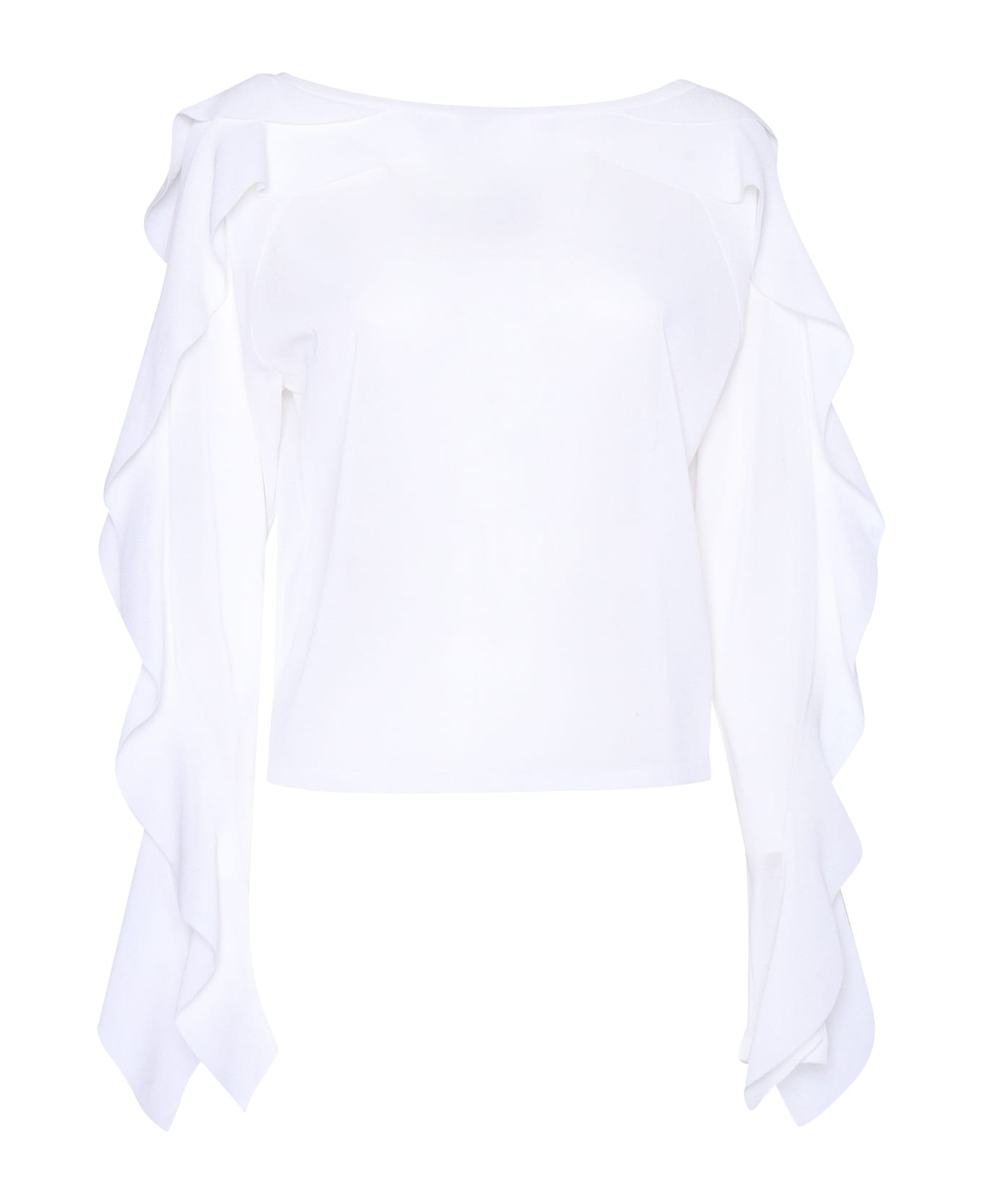 Alberta Ferretti White Sweater - WHITE