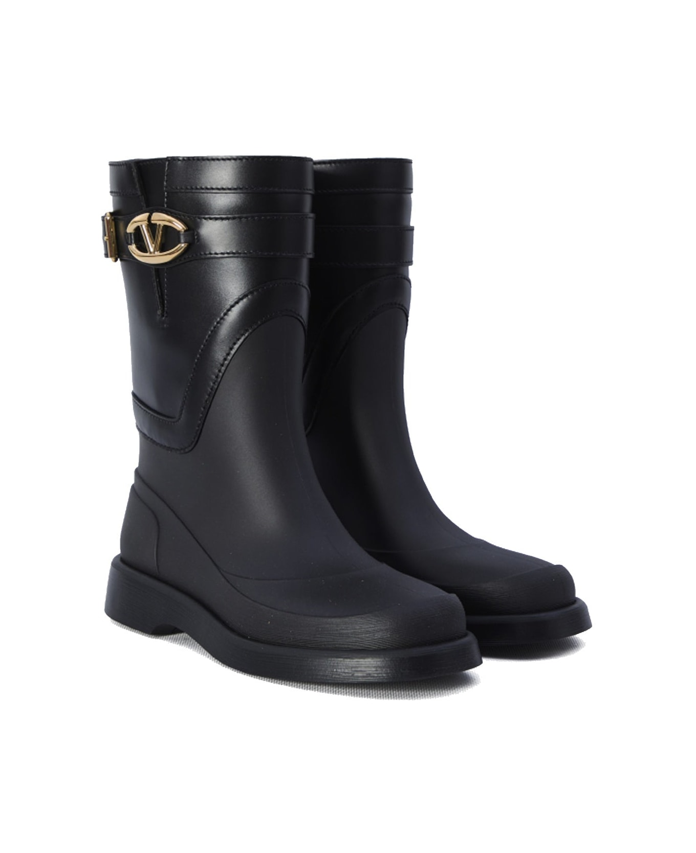 Valentino Garavani Garavani Vlogo The Bold Edition Rain Boots - Black ブーツ