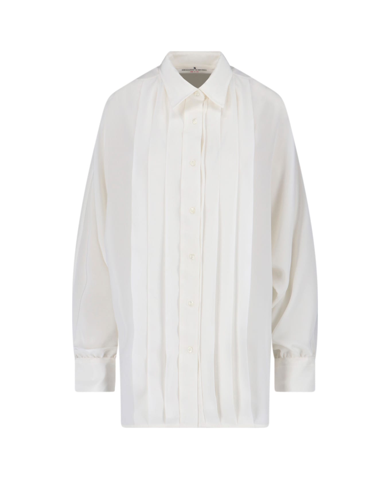 Ermanno Scervino Pleated Shirt - White