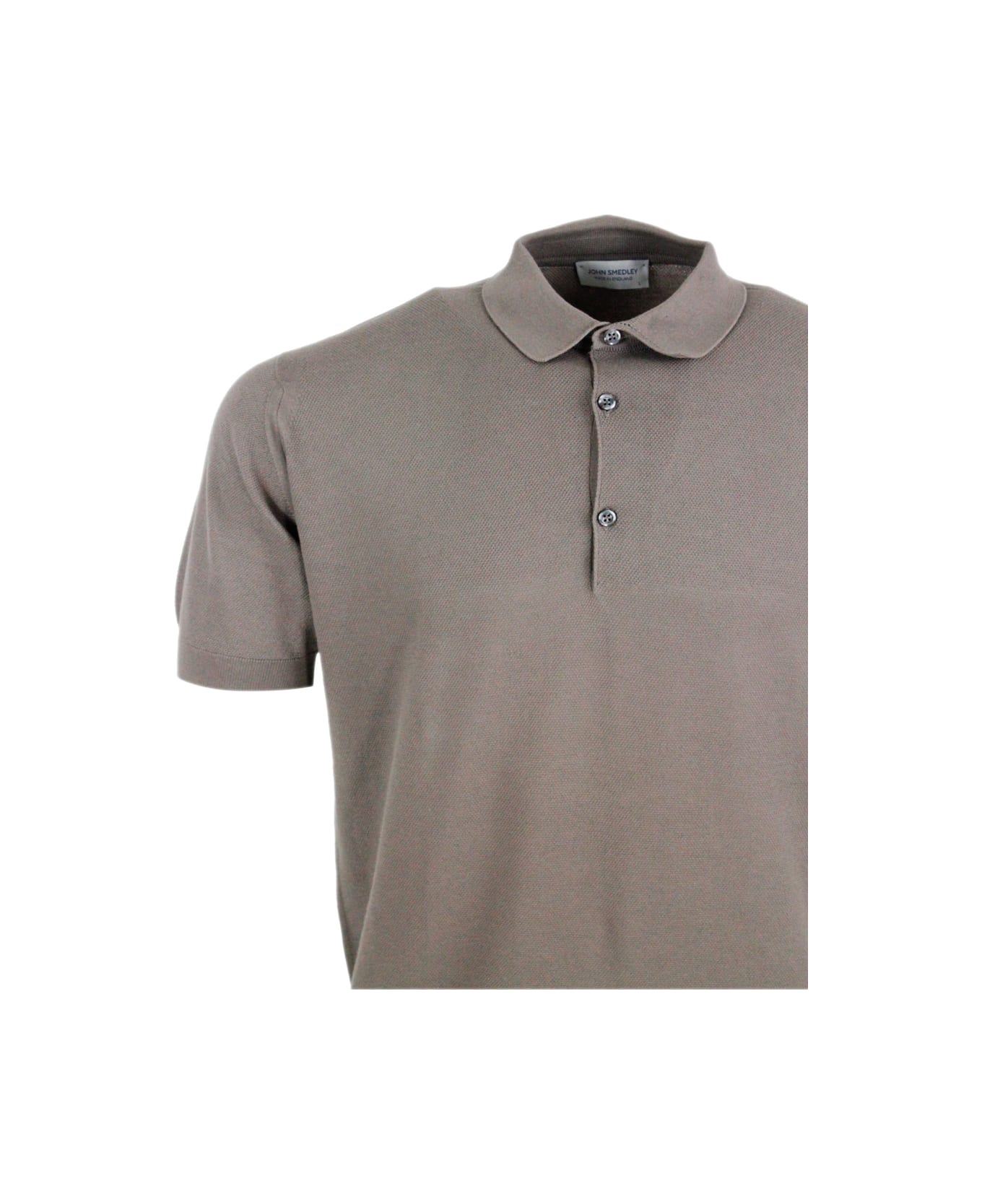 John Smedley Polo Shirt - Beige musk