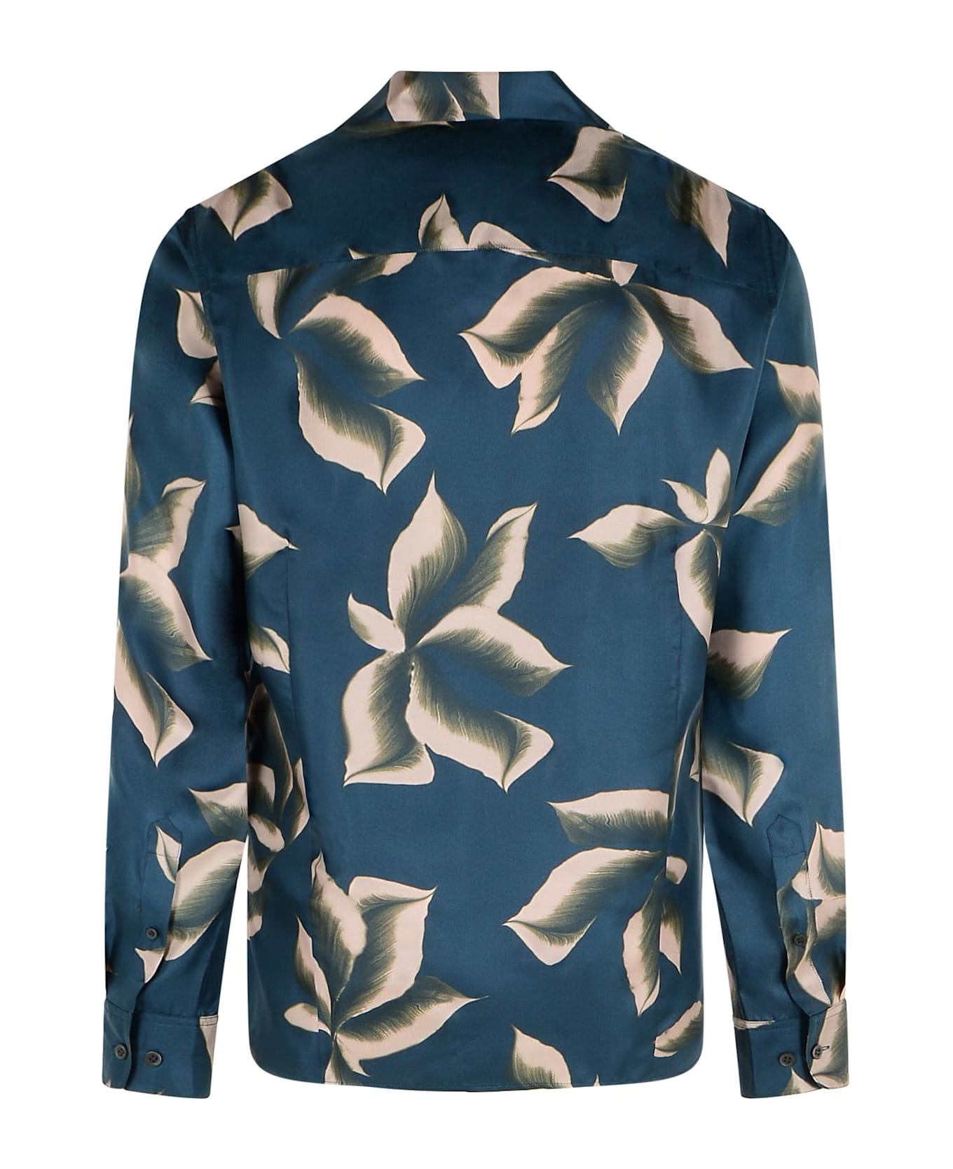 Dries Van Noten 
carvies
 Navy Silk Shirt - Navy