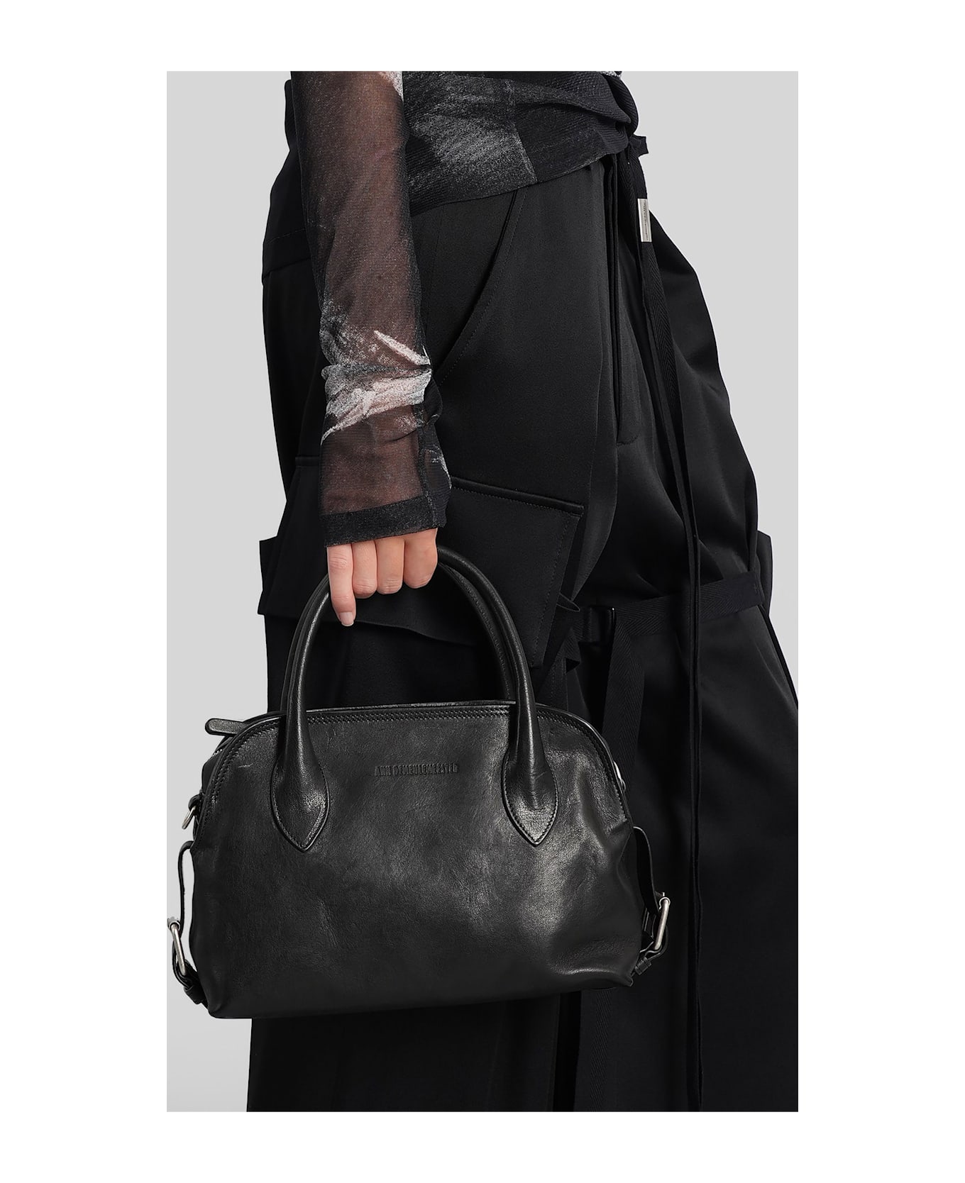Ann Demeulemeester Lowa Hand Bag In Black Leather - black