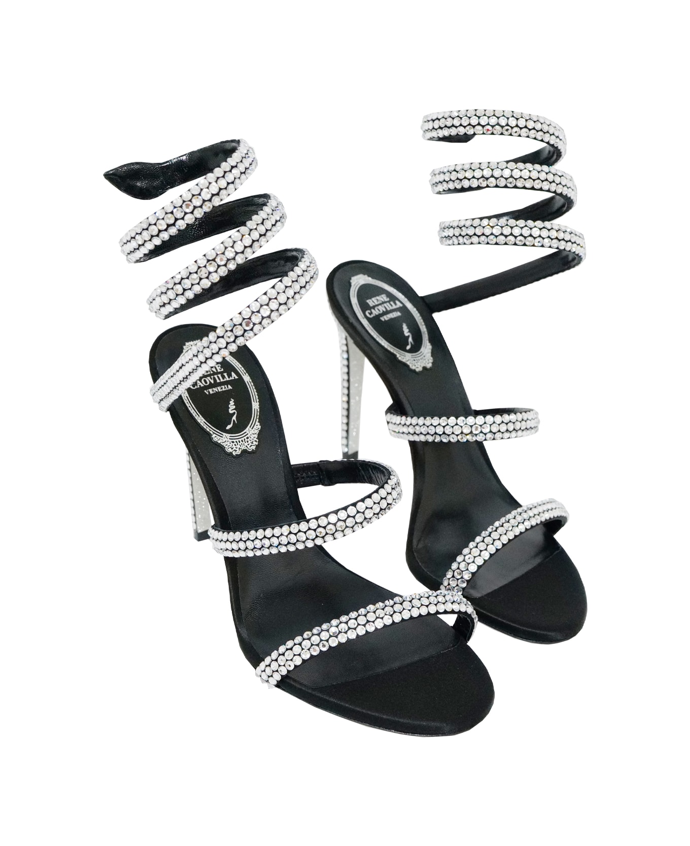 René Caovilla Heeled Sandals - Silver