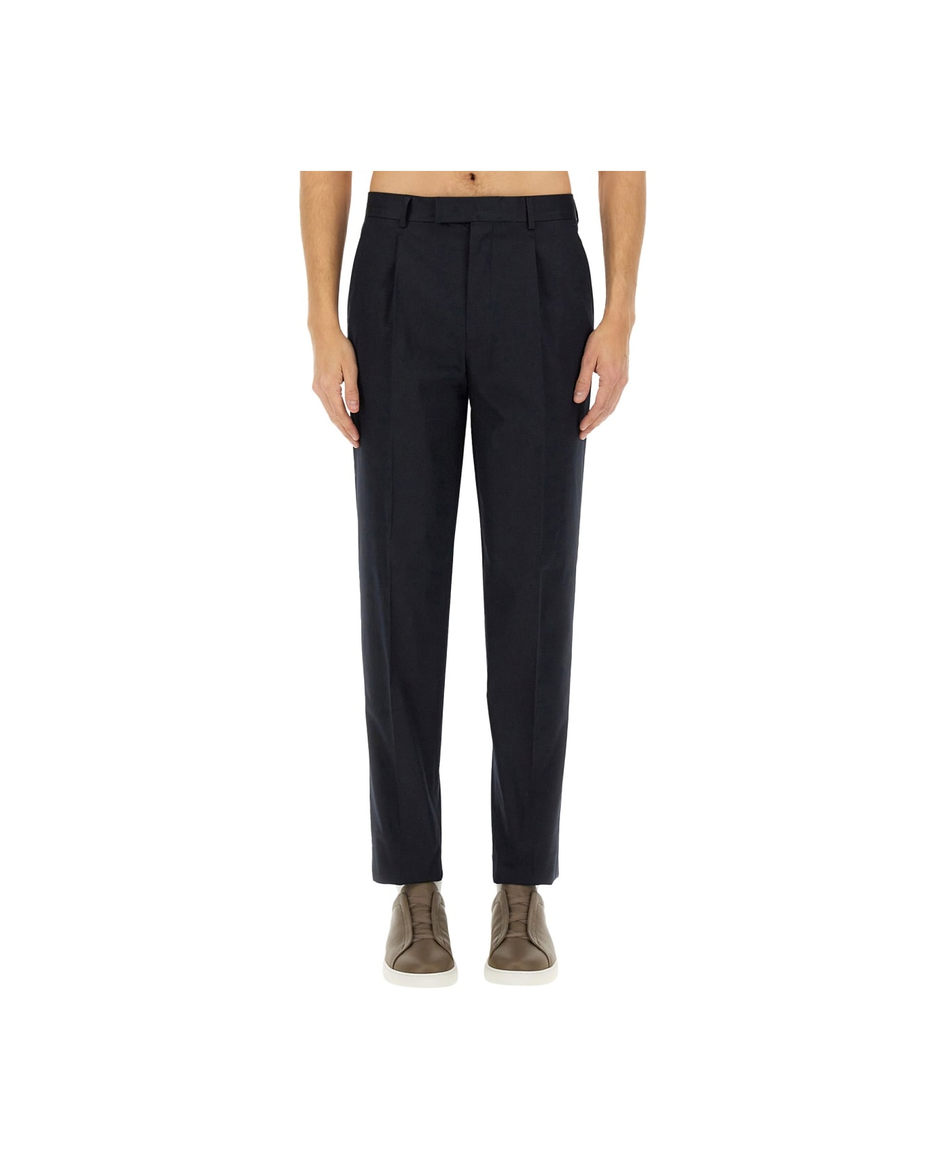 Zegna Straight Leg Pants - BLUE