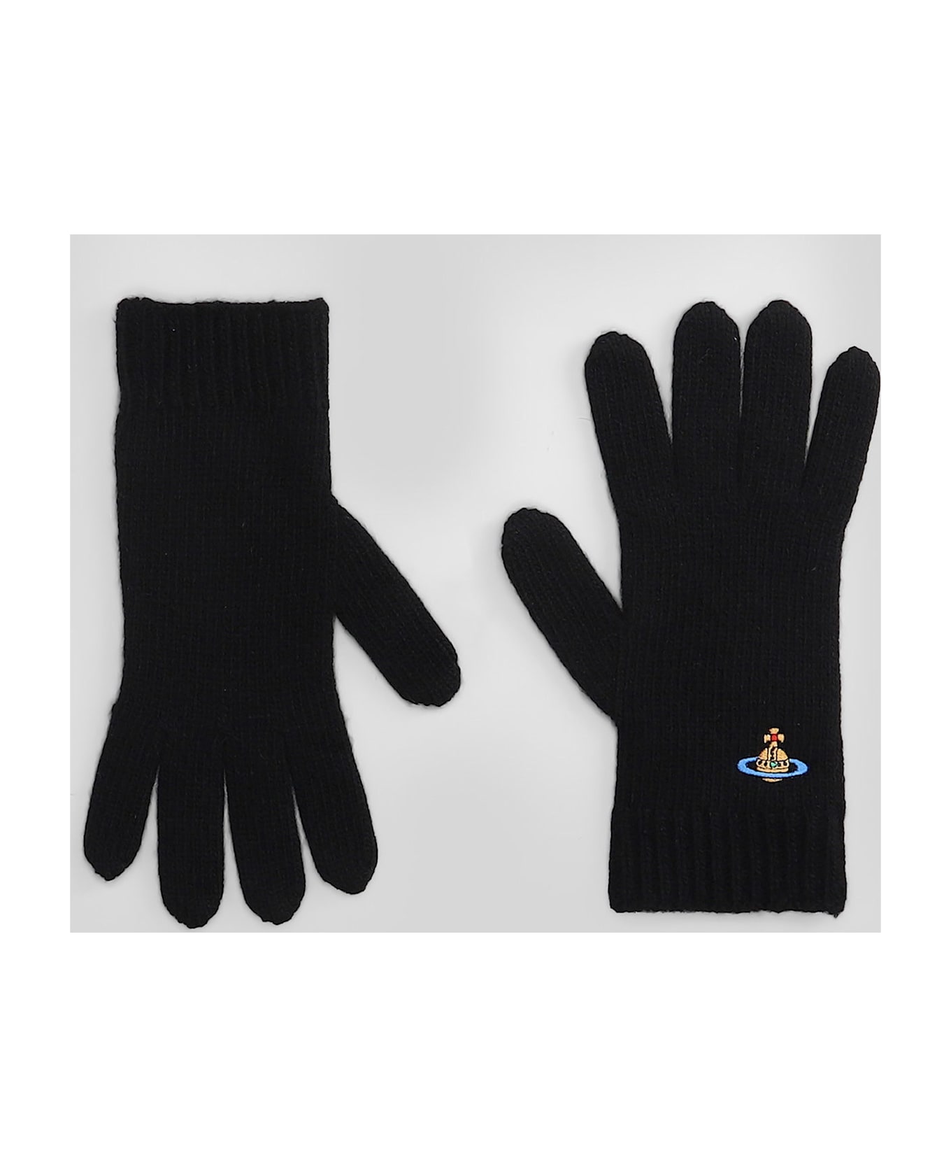 Vivienne Westwood Gloves In Black Wool - black