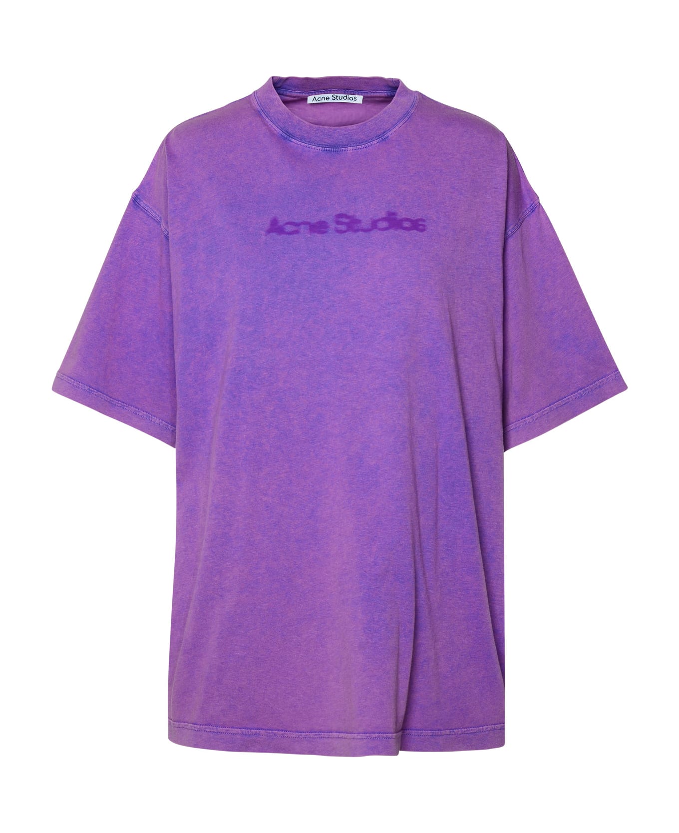 Acne Studios Crewneck T-shirt - BRIGHT PURPLE Tシャツ