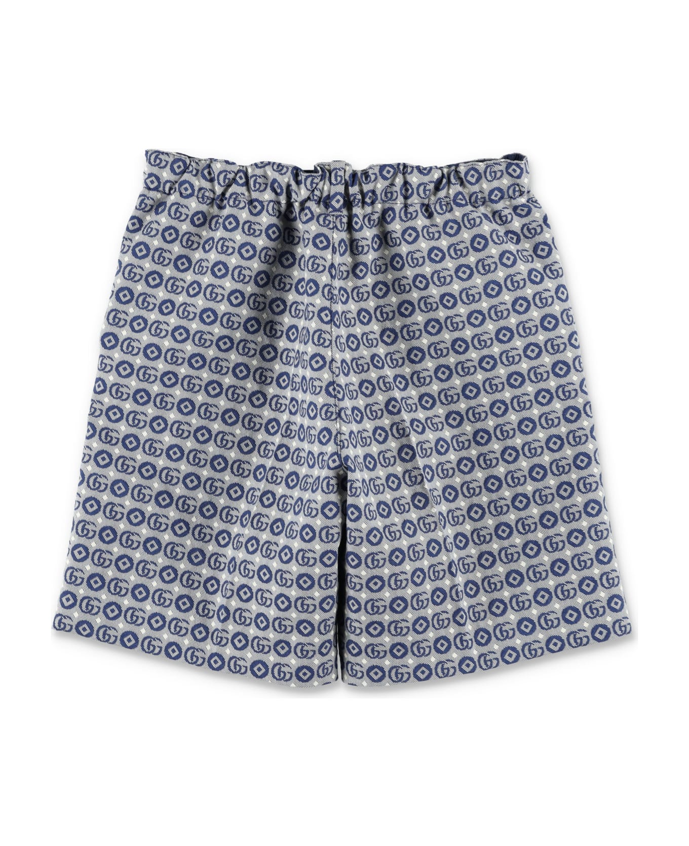 Gucci Double G Geometric Shorts - NAVY