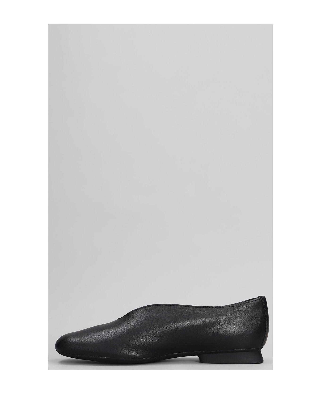 Camper Casi Myra Ballet Flats In Black Leather - black