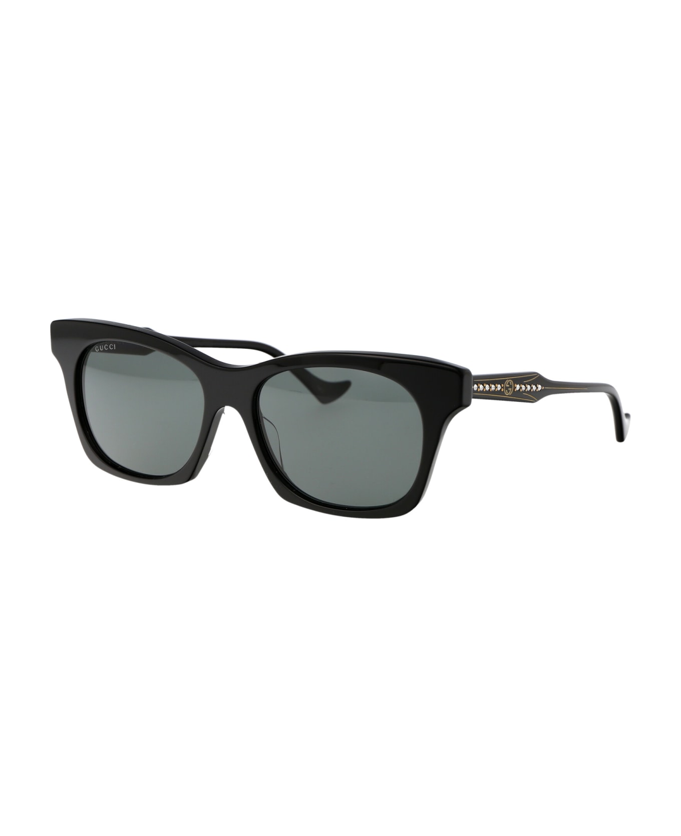 Gucci Eyewear Gg1299s Sunglasses - 001 BLACK BLACK GREY