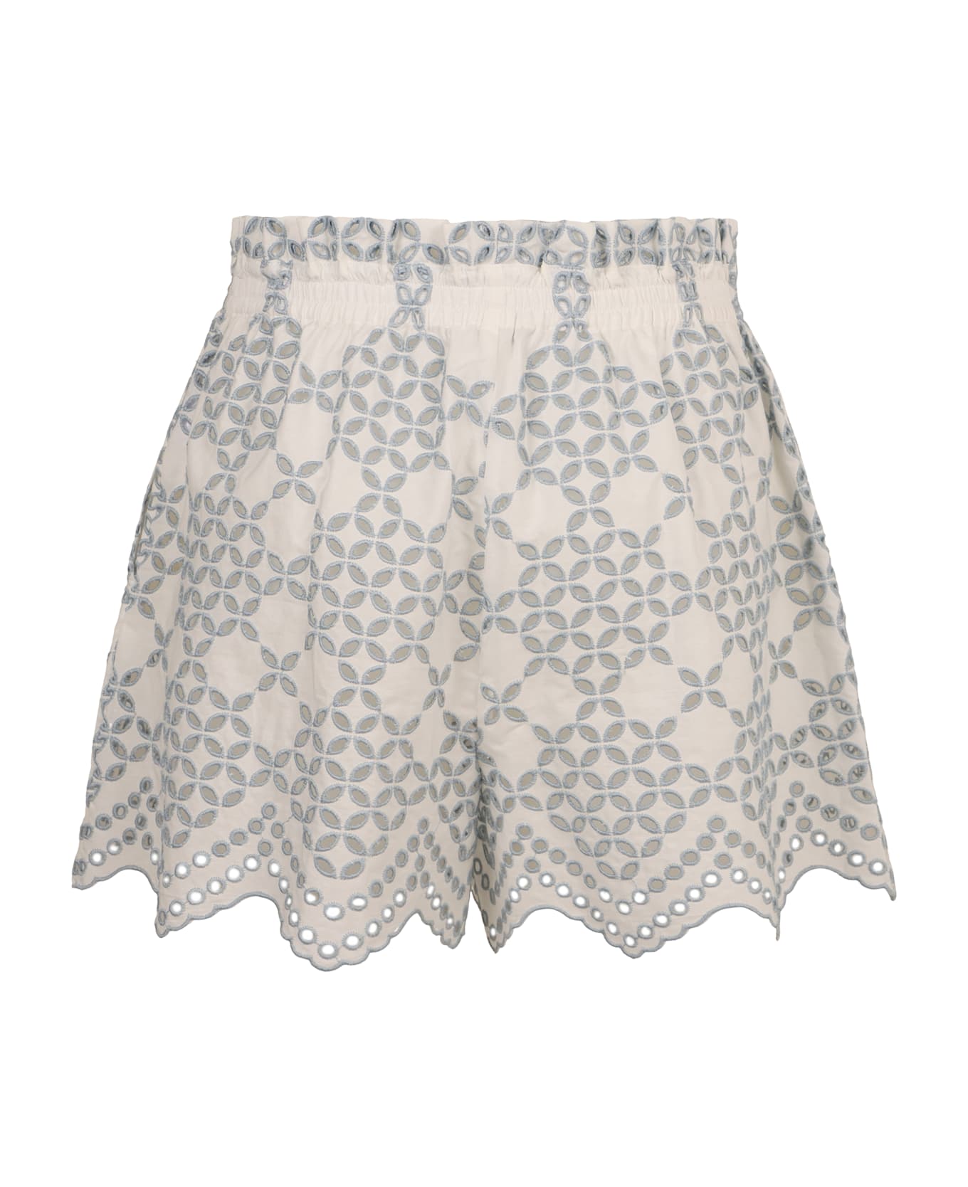 Raquel Diniz Cotton Blend Shorts - White