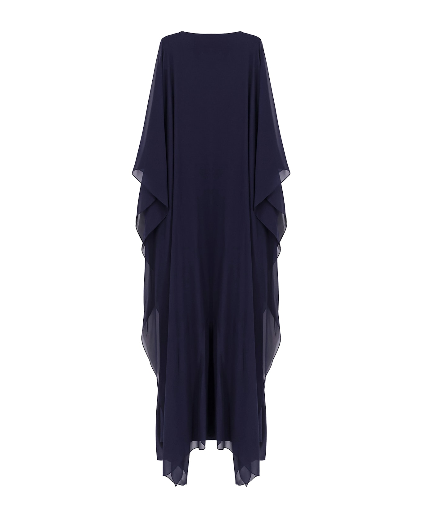 Tom Ford Silk Long Dress With Gold Metal Detail