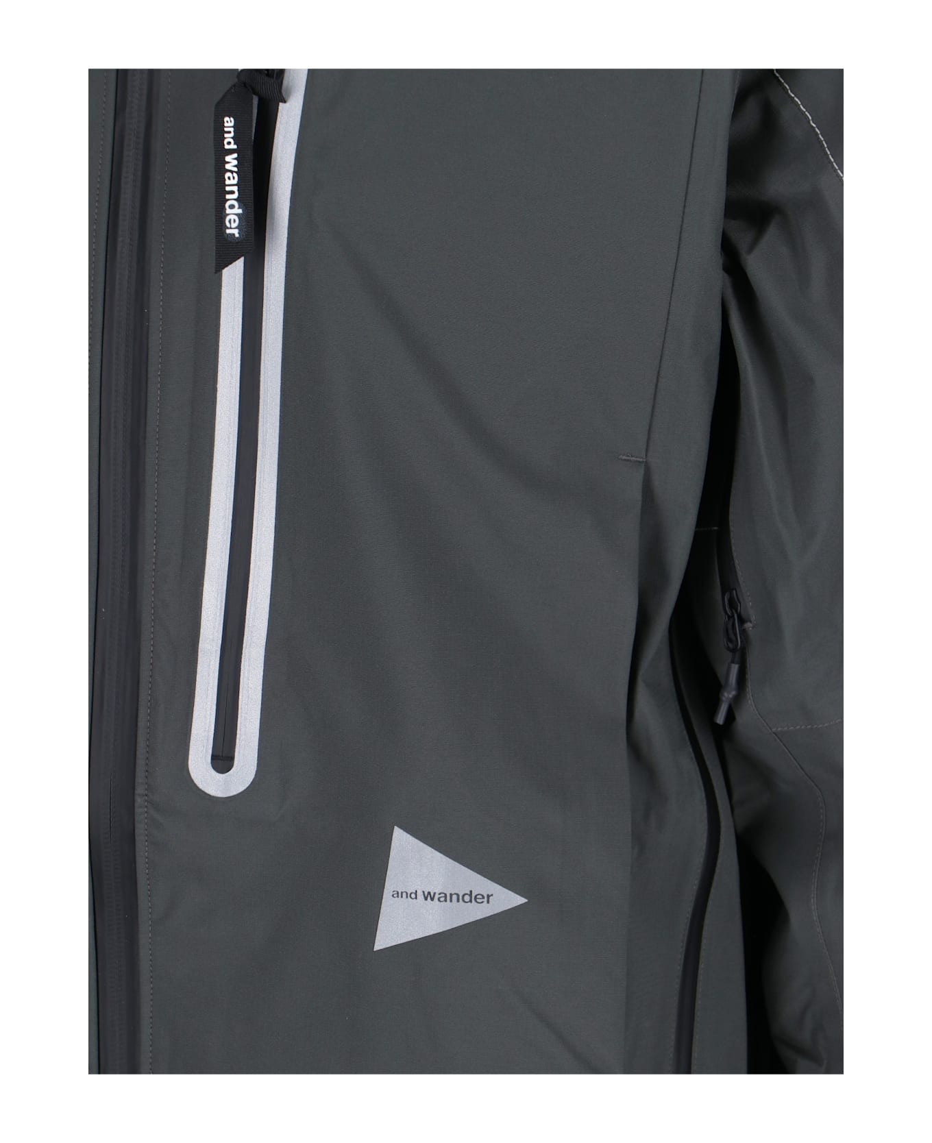 And Wander 
pertex Shield
 Waterproof Zip Jacket - Gray