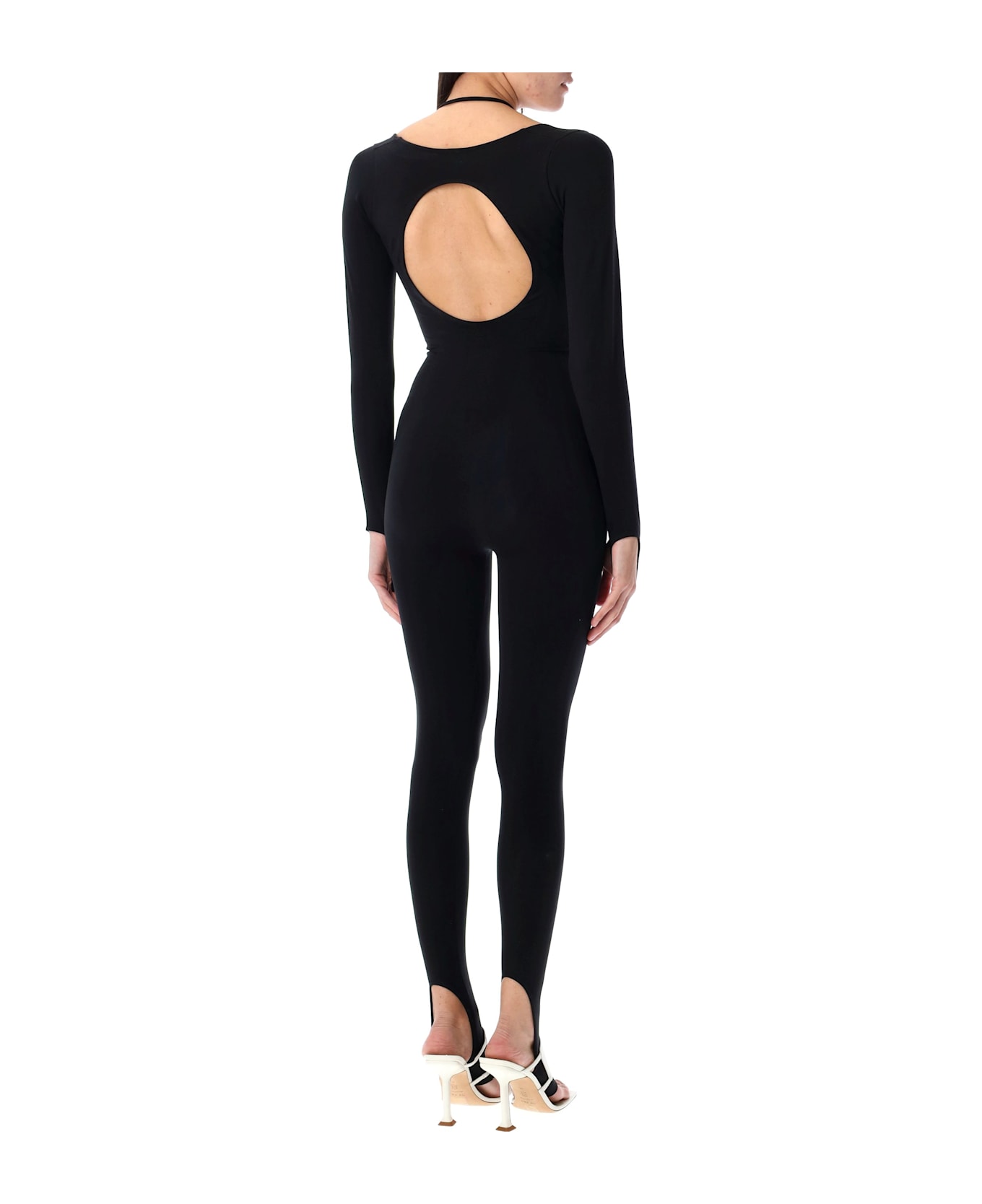 ANDREĀDAMO Sculpting Jersey Jumpsuit - BLACK