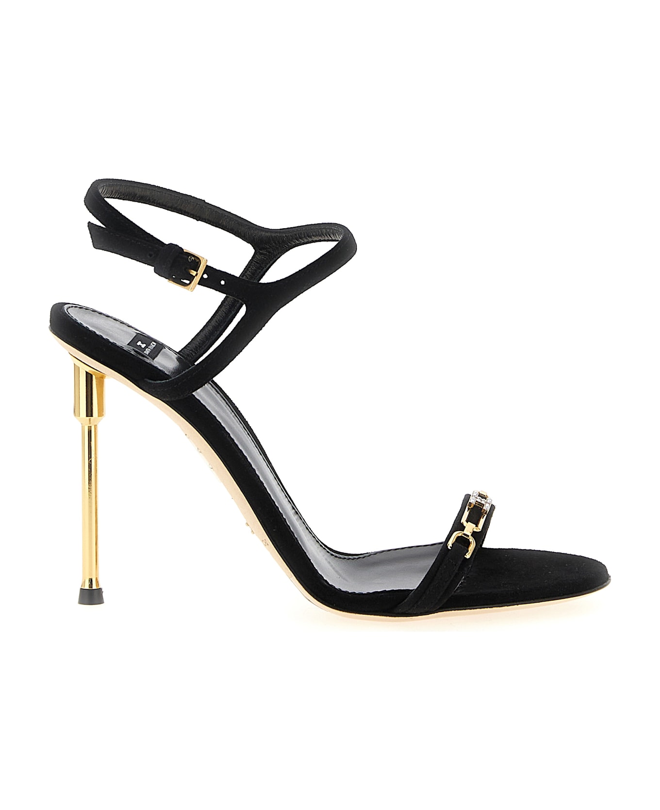 Elisabetta Franchi Sculpture Heel Sandals - Black  