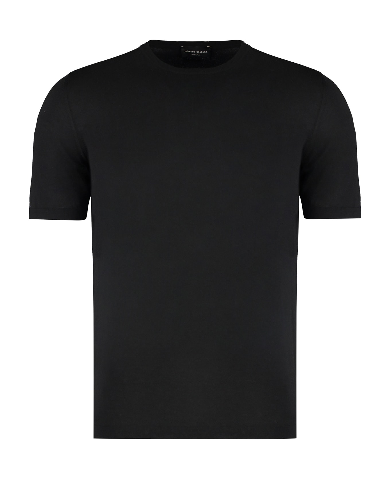 Roberto Collina Cotton Crew-neck T-shirt - black