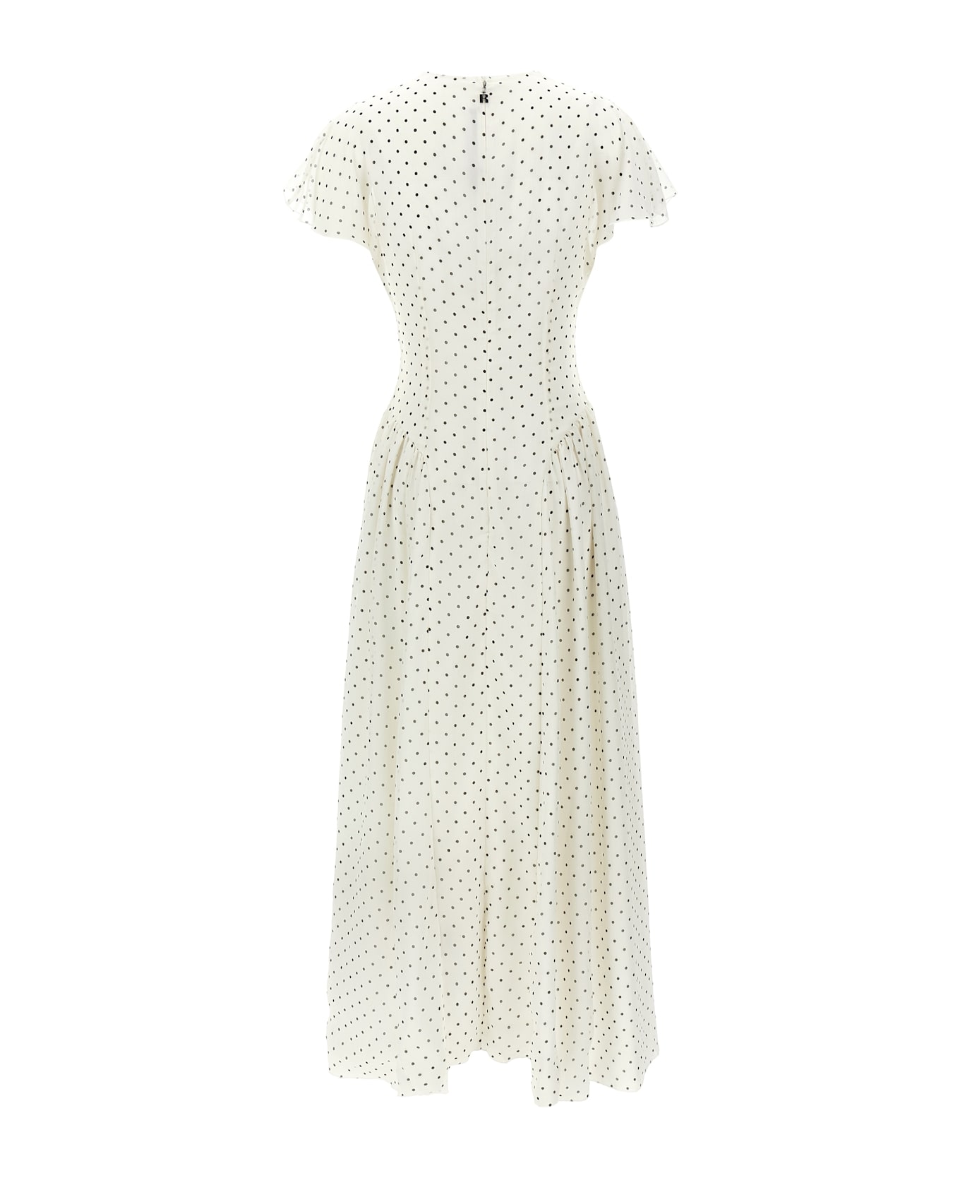 Rotate by Birger Christensen Polka Dot Maxi Dress - bianco