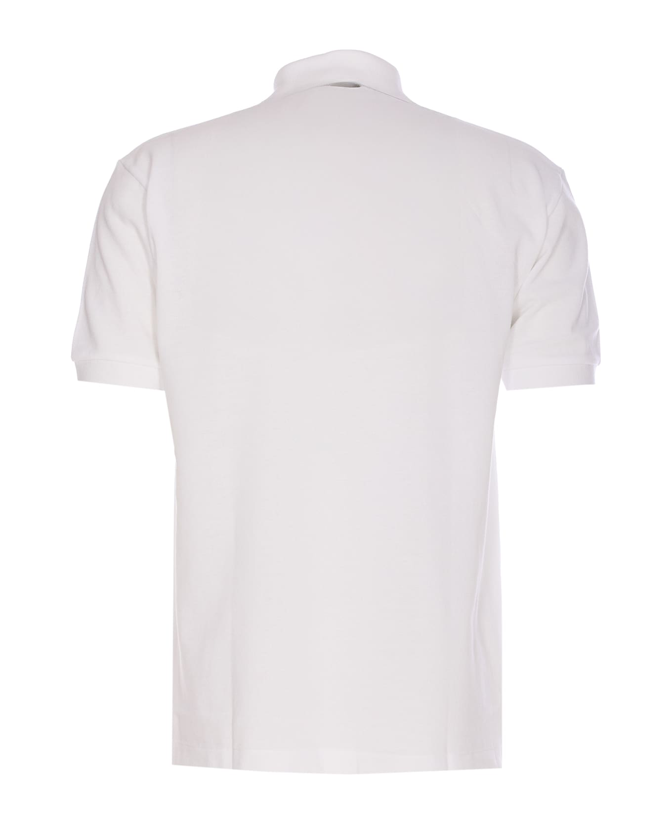 Comme des Garçons Play Heart Logo Polo - White