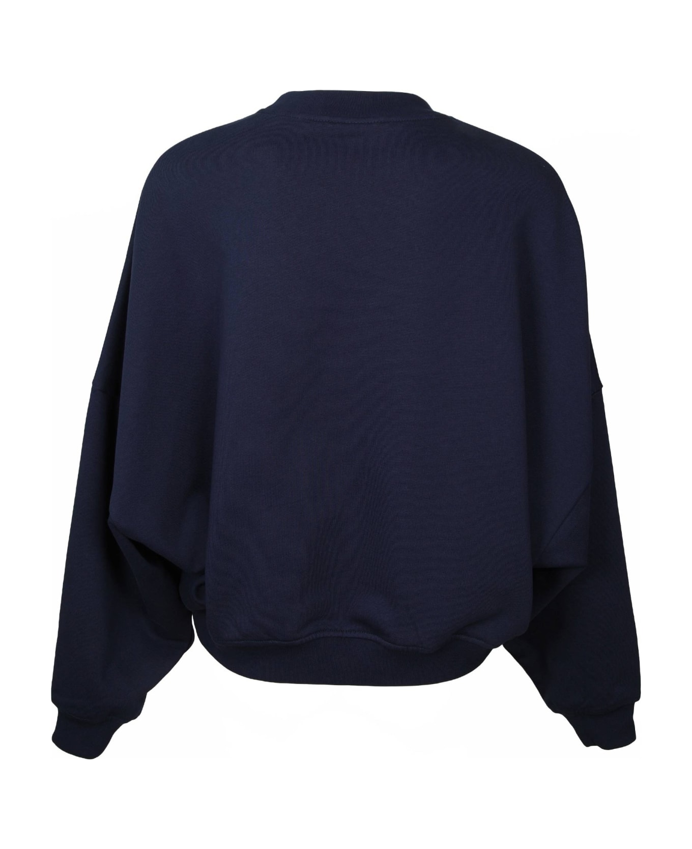 Marni Organic Cotton Sweatshirt With Logo - BLUE