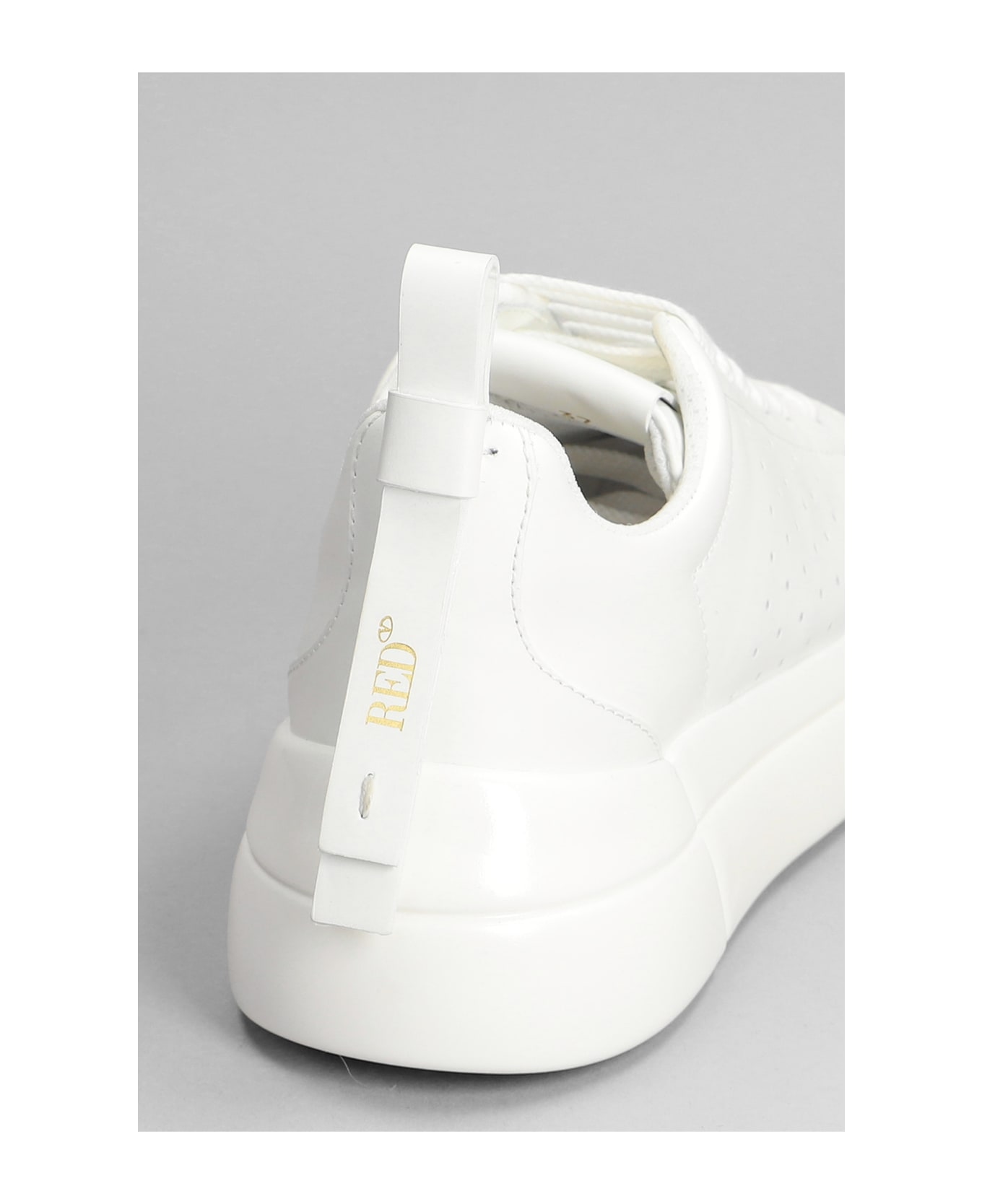 RED Valentino Bowalk Sneakers In White Leather - white