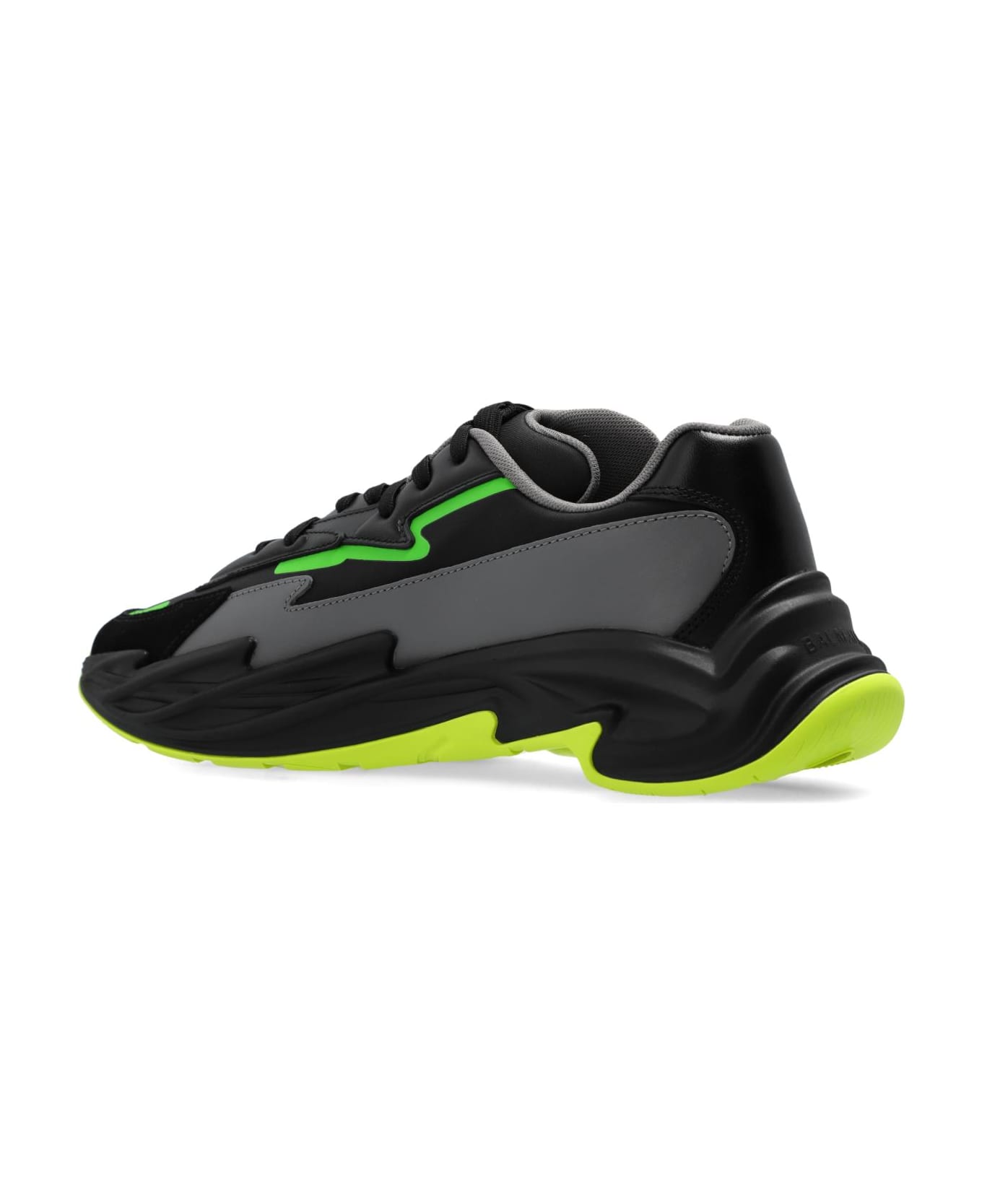 Balmain Sports Shoes - Eff Noir Vert Fluo