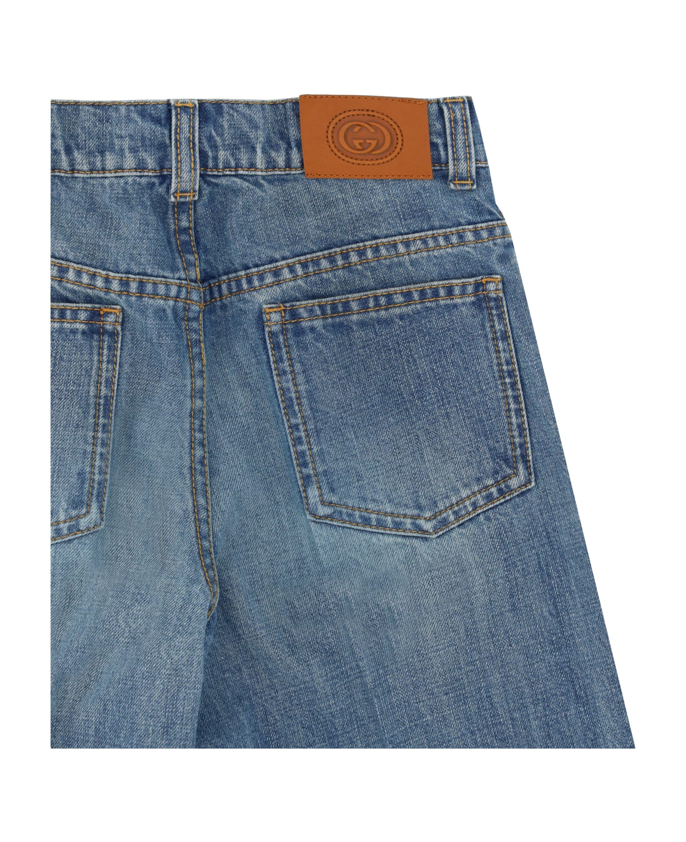 Gucci Jeans For Boy - Light Blue/mix ボトムス
