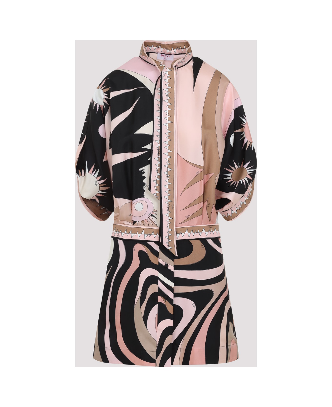 Pucci Printed Silk Dress - Nude