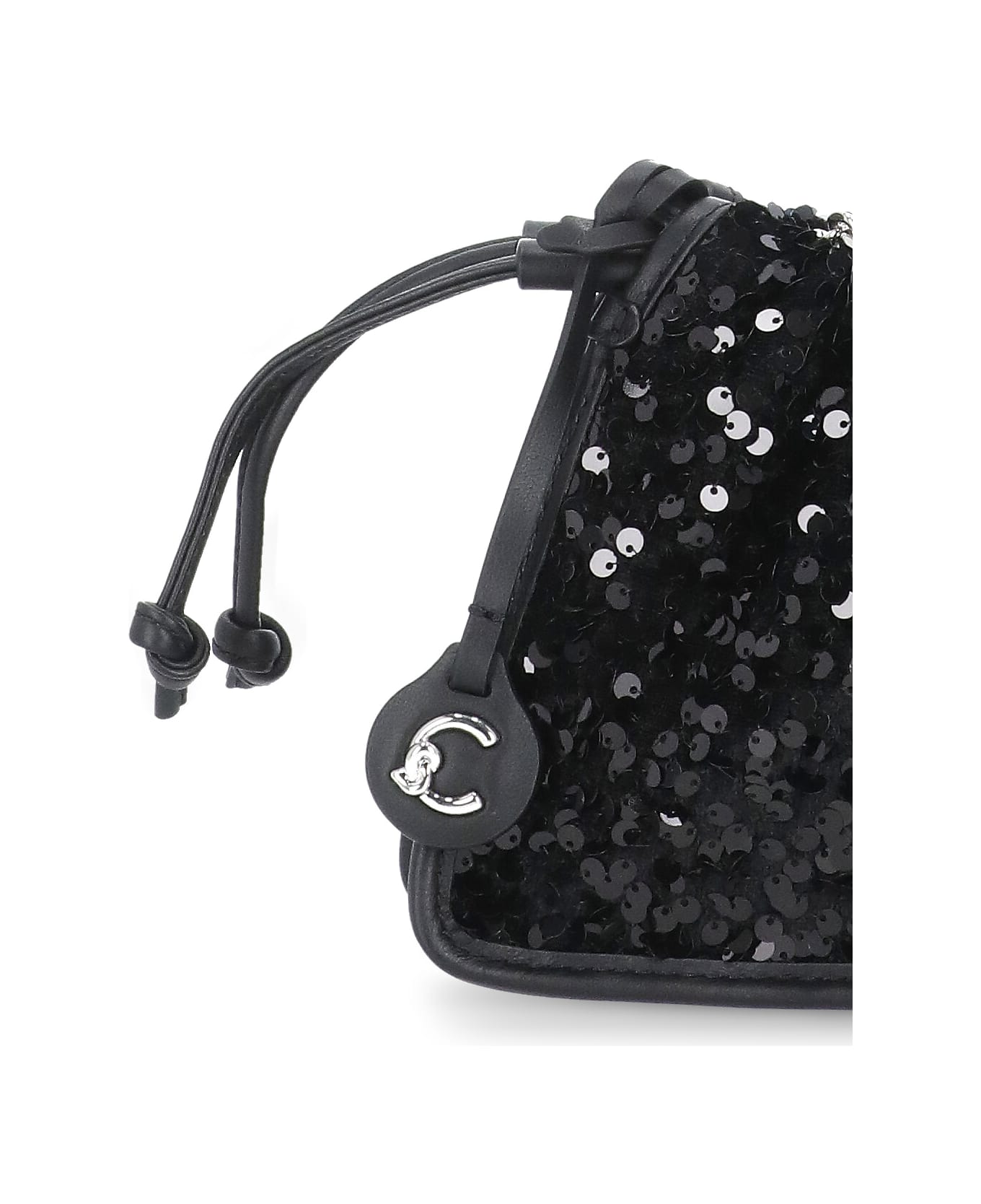 Coccinelle Dulse Paillette Bag - Black
