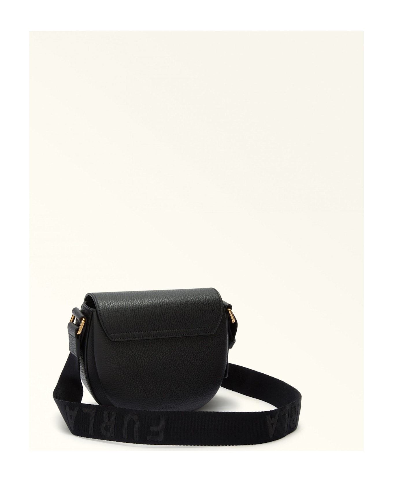 ショルダーバッグ・ポシェット Furla  Lotus Mini Leather Shoulder Bag Black Color Furla Lotus Mini Leather Shoulder Bag Black Color | italist