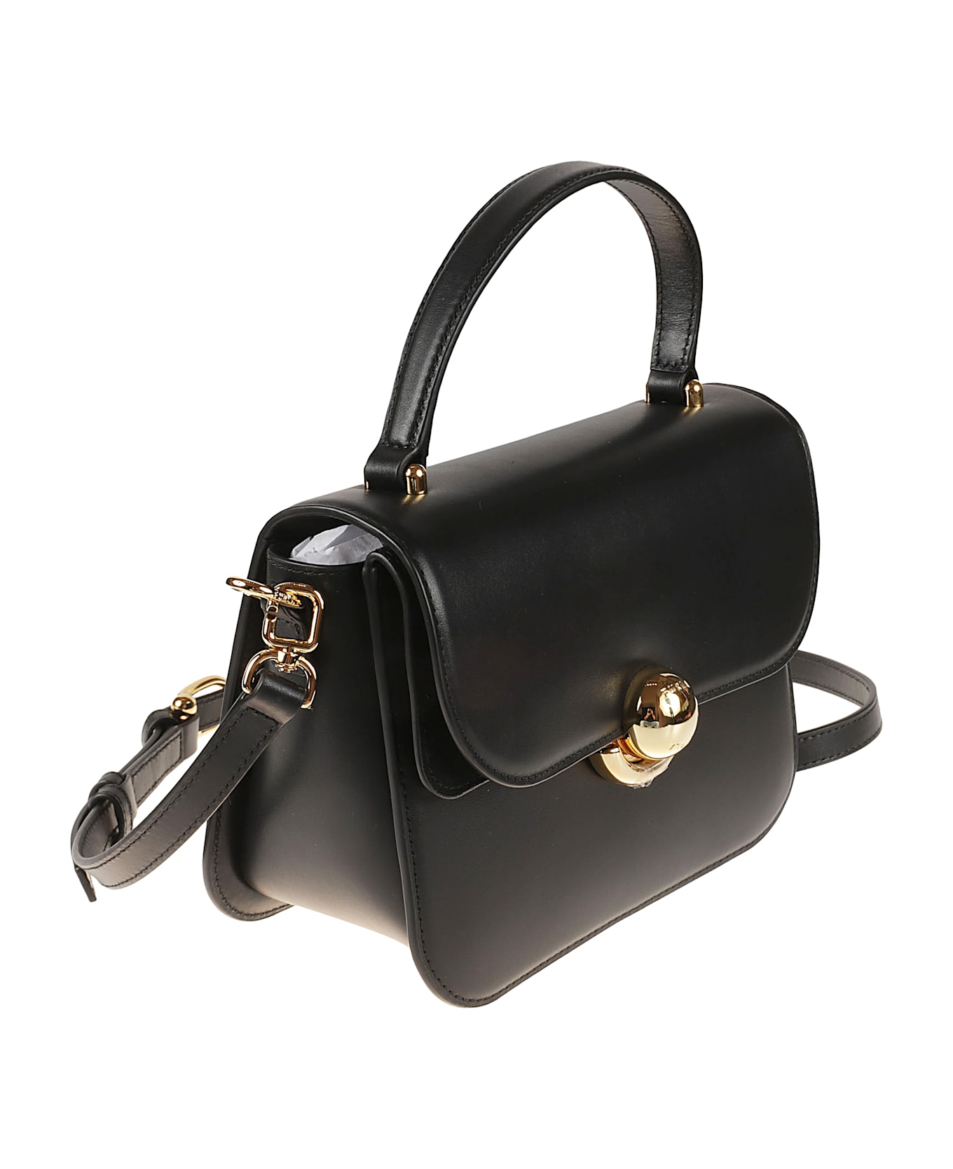 Furla Snap-lock Flap Shoulder Bag - Black