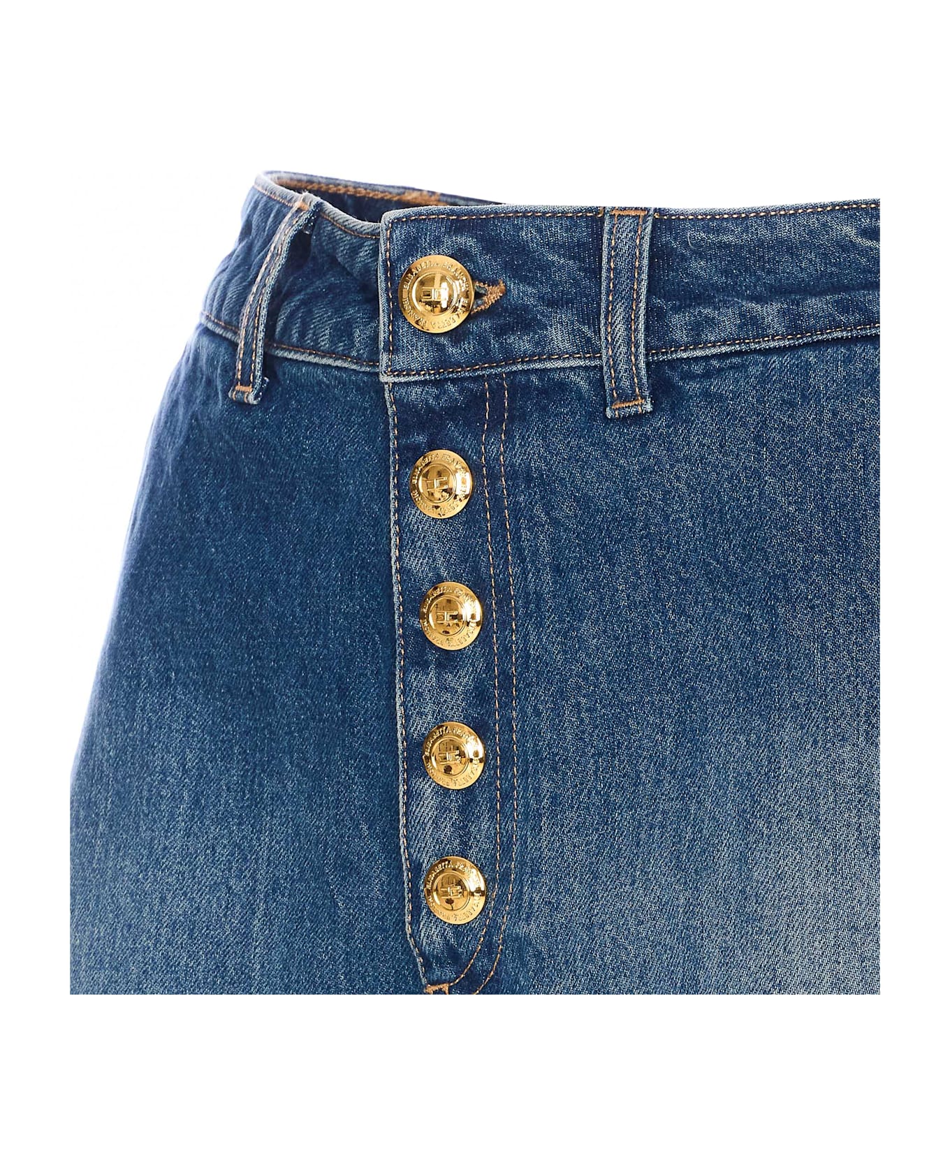 Elisabetta Franchi Denim Shorts - Blue