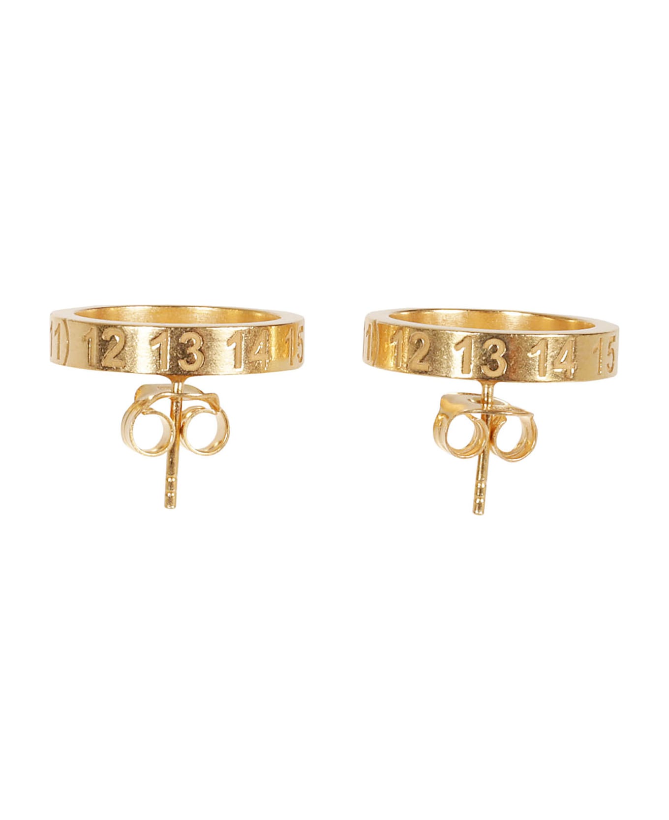 Maison Margiela Number Detail Earrings - gold