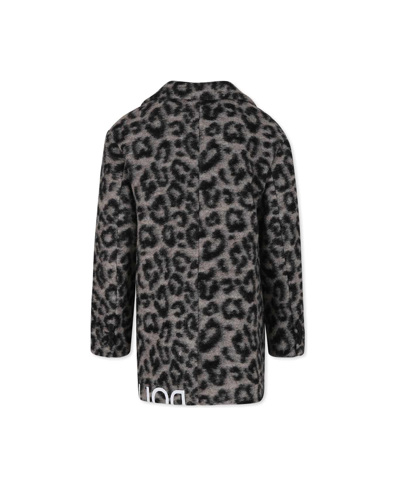 Douuod Grey Coat For Girl - Grey