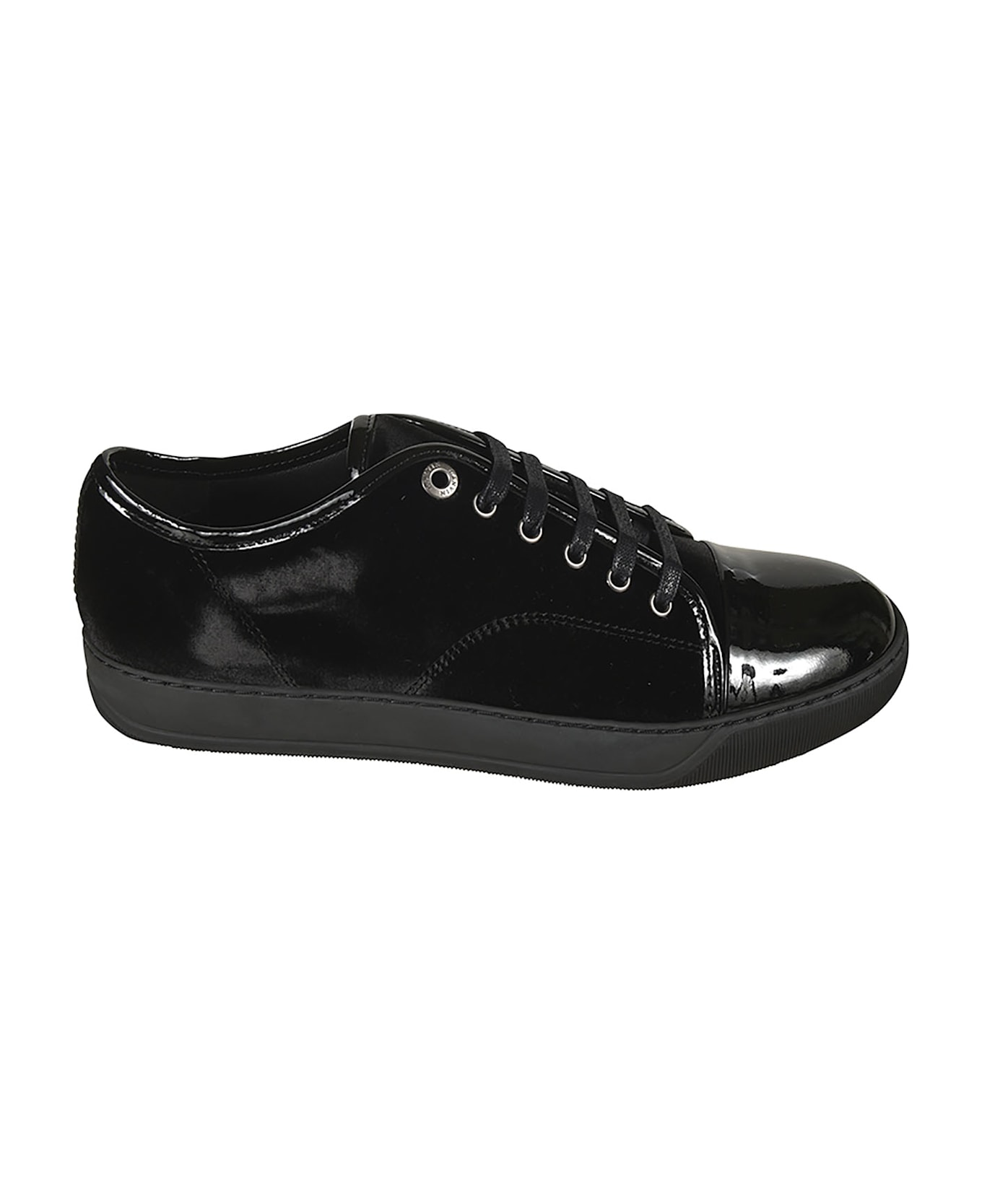 Lanvin Dbb 1 Round Toe Sneakers - Black