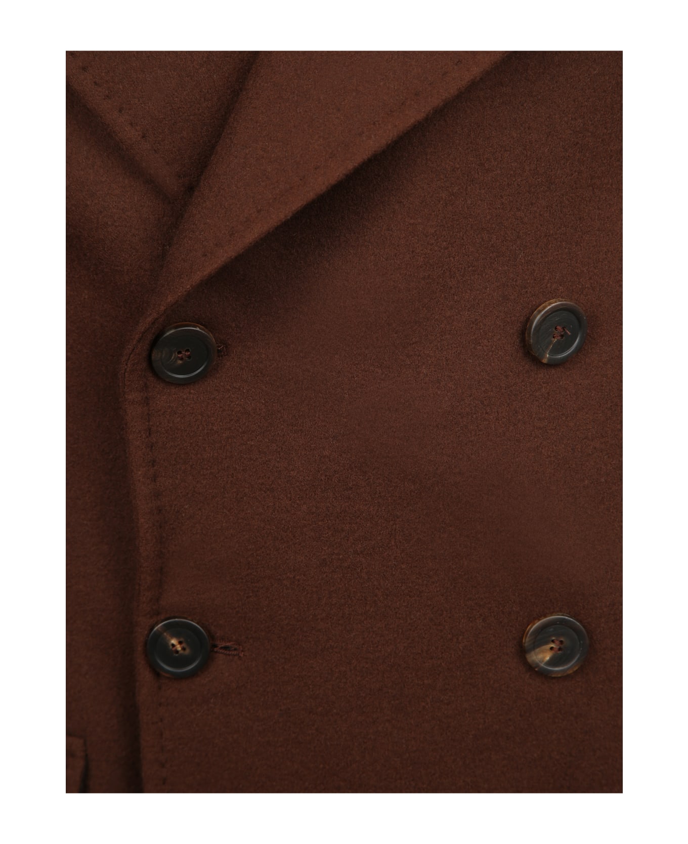 Tagliatore Double - Breasted Wool Coat - Brown