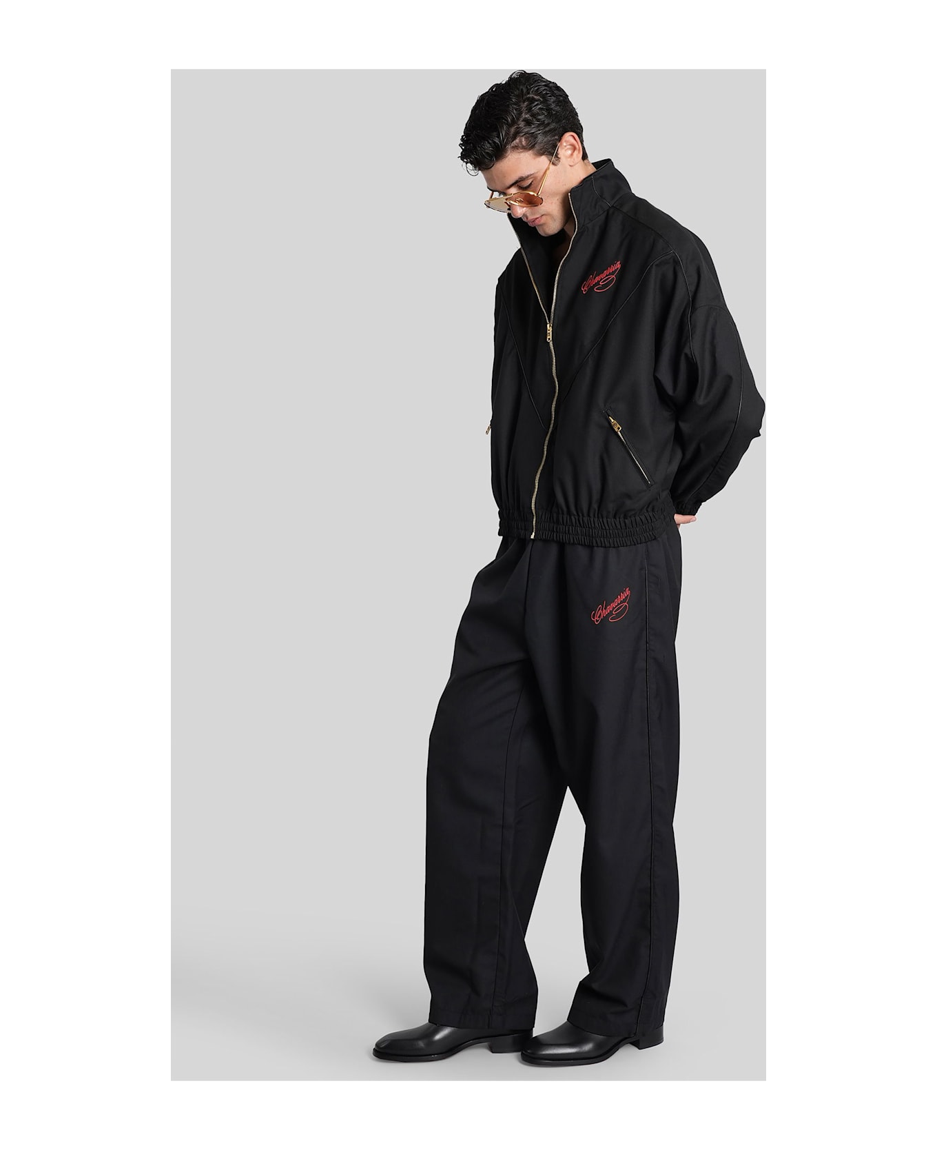 Willy Chavarria Ruff Rider Pant Pants In Black Wool - black ボトムス